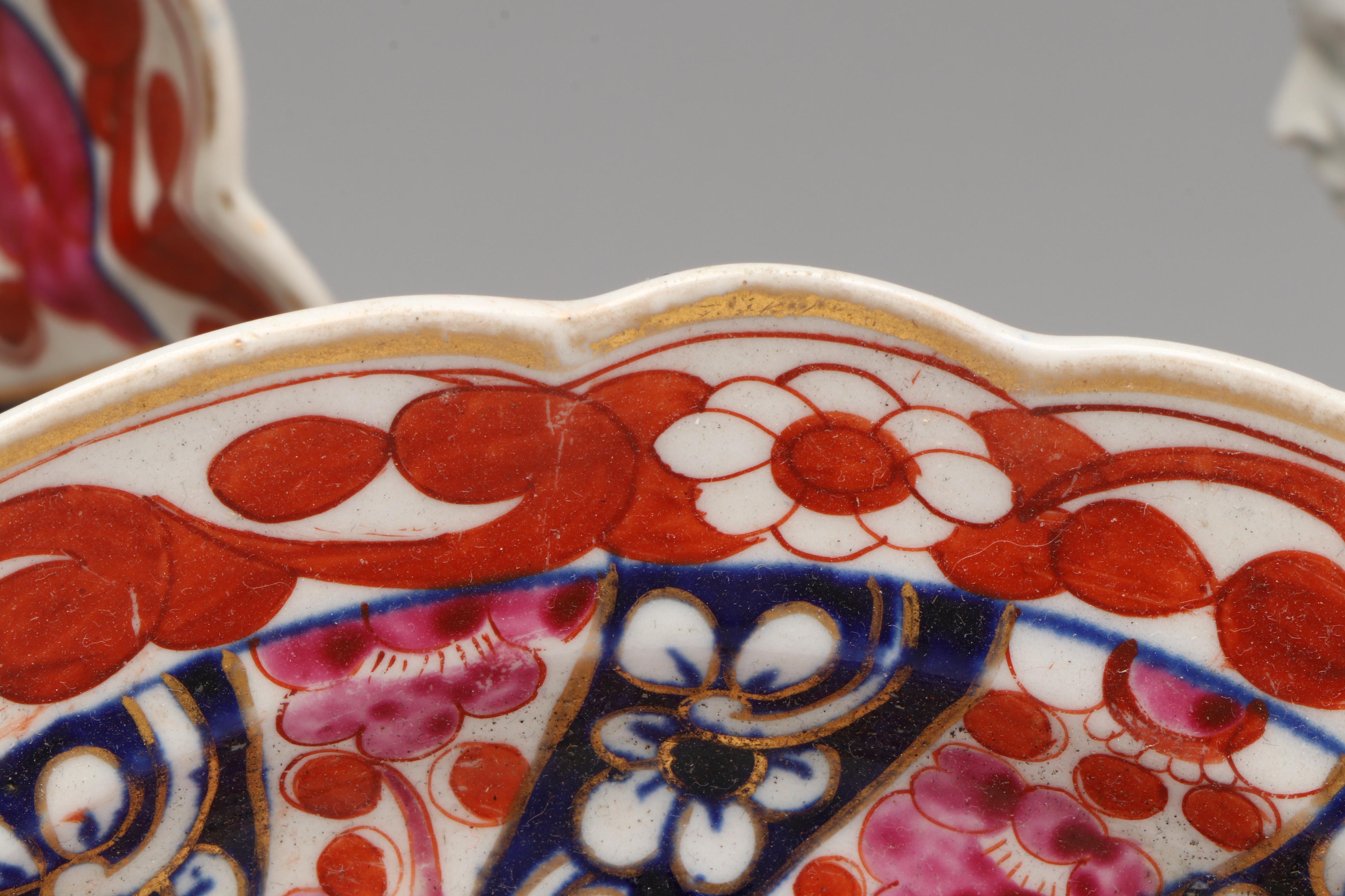 Dr. Wall with Flight and Other Worcester Porcelain "Queen Charlotte" Tableware