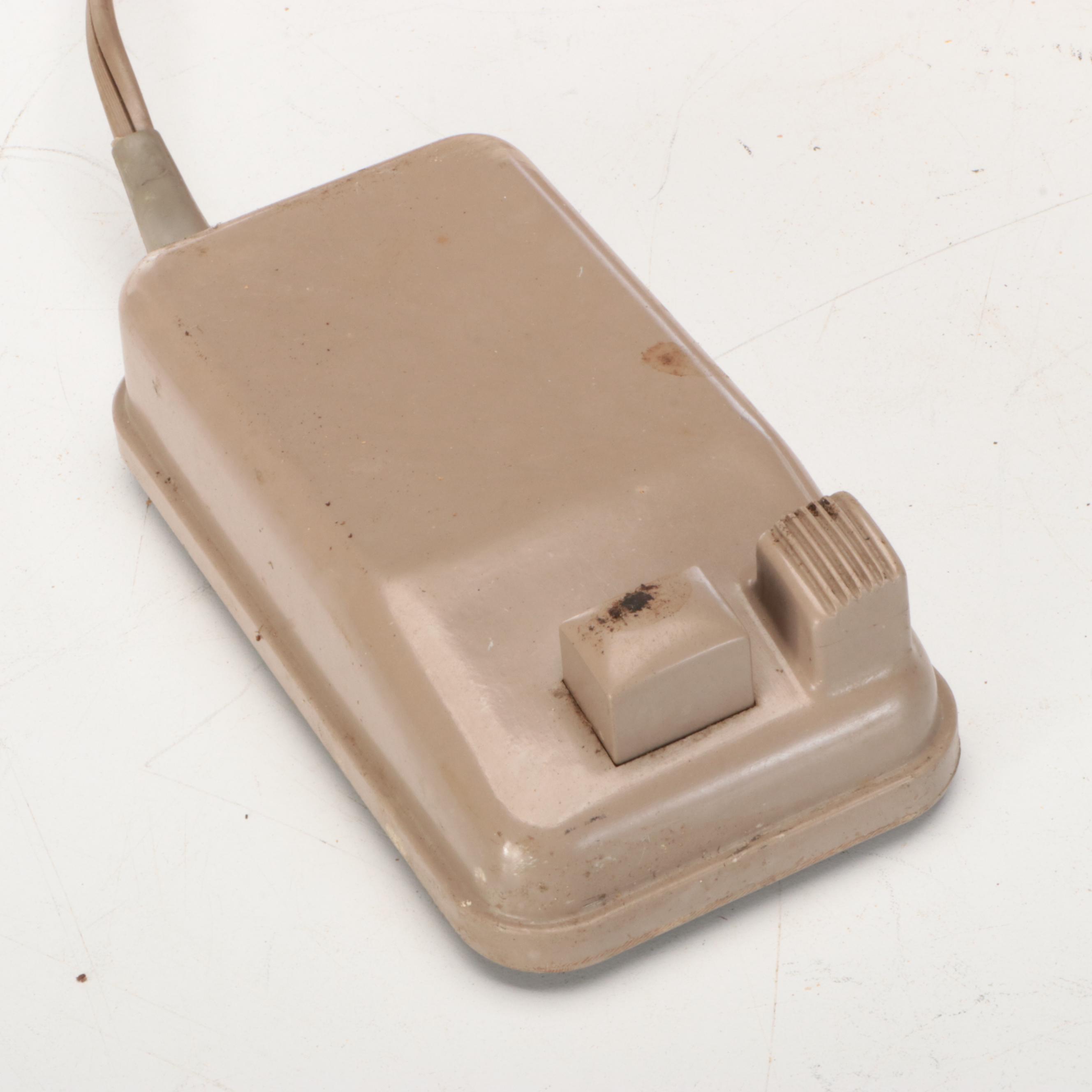 Singer Electric Sewing Machine with Case, Mid-20th Century