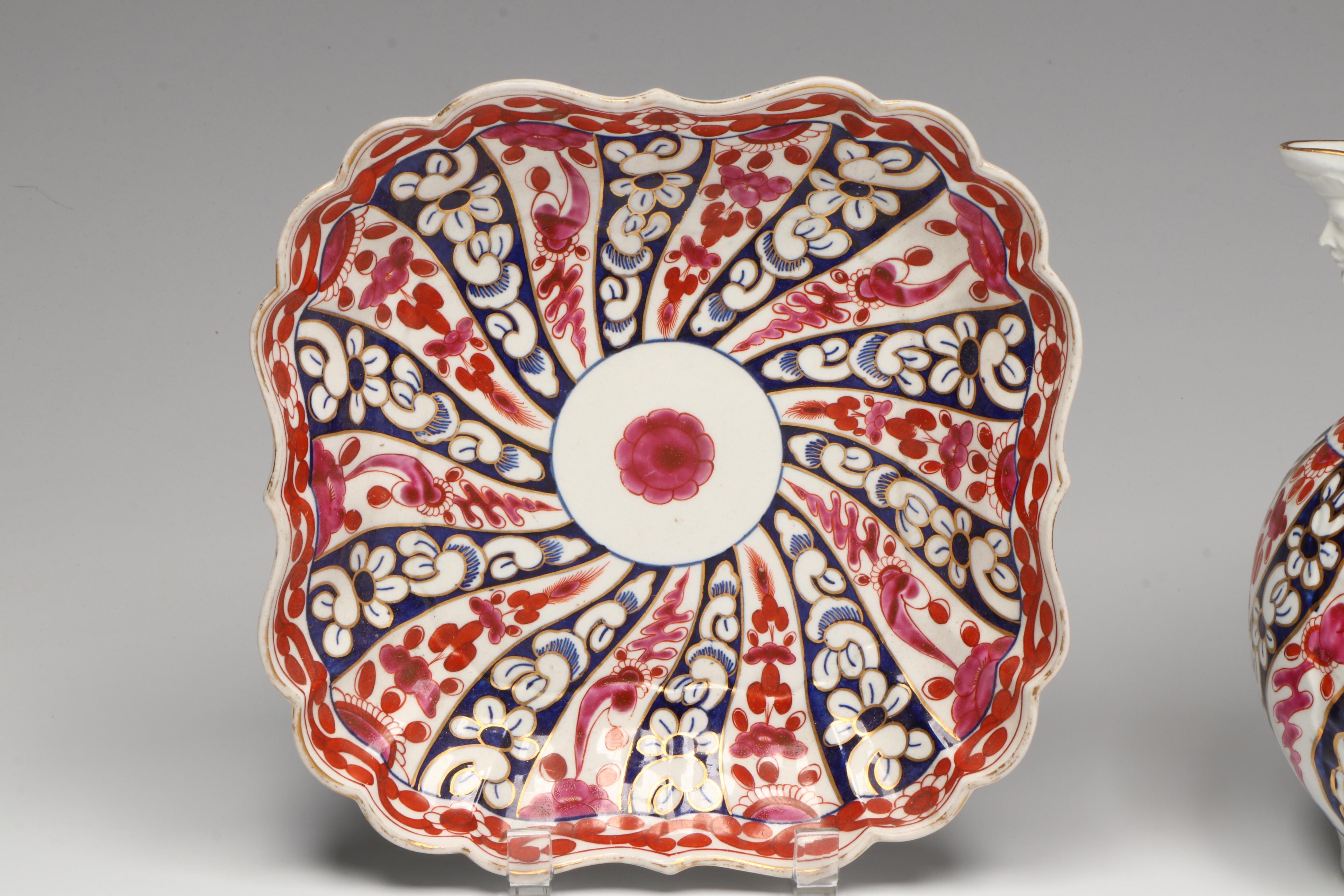 Dr. Wall with Flight and Other Worcester Porcelain "Queen Charlotte" Tableware