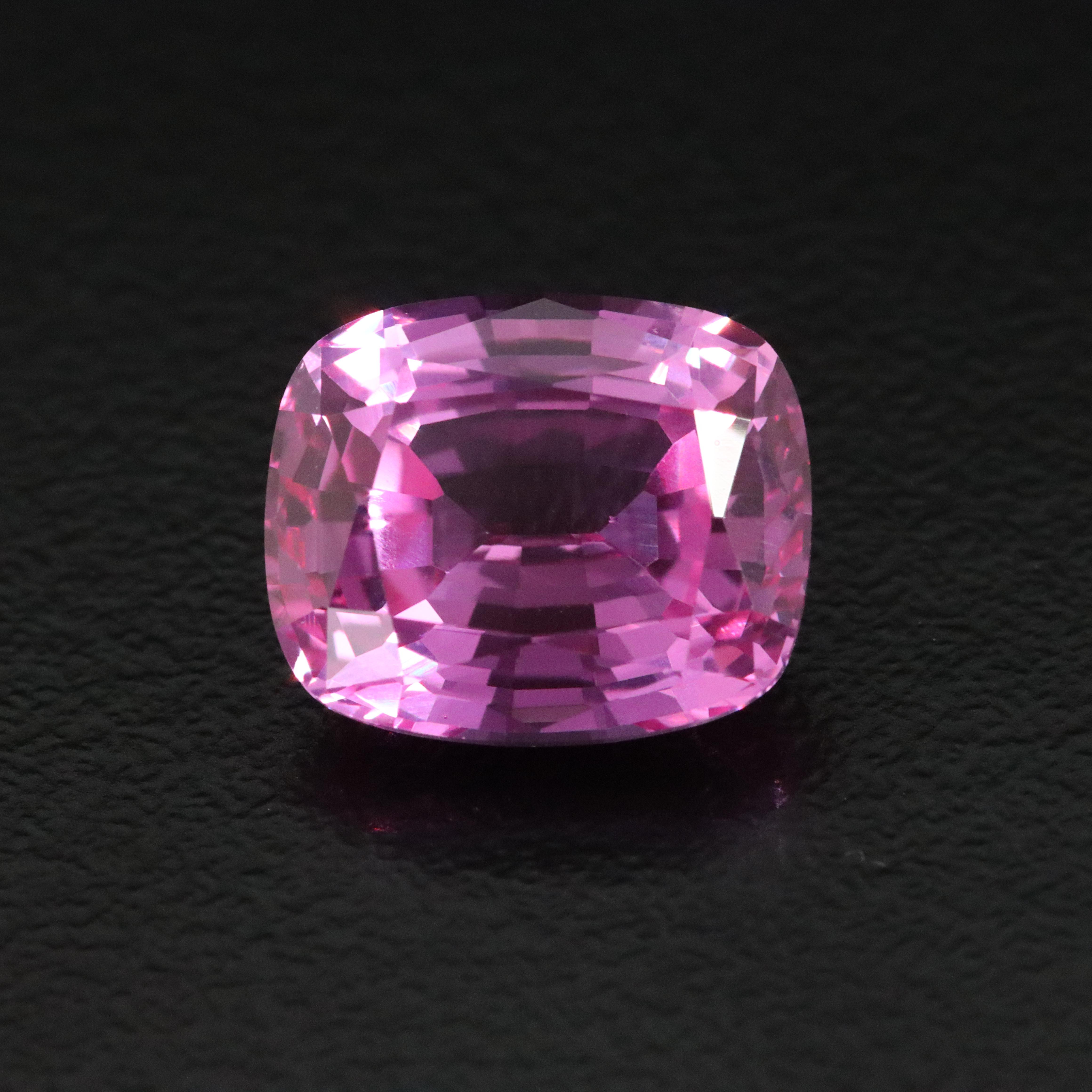 Loose 7.86 CT Lab Grown Pink Sapphire
