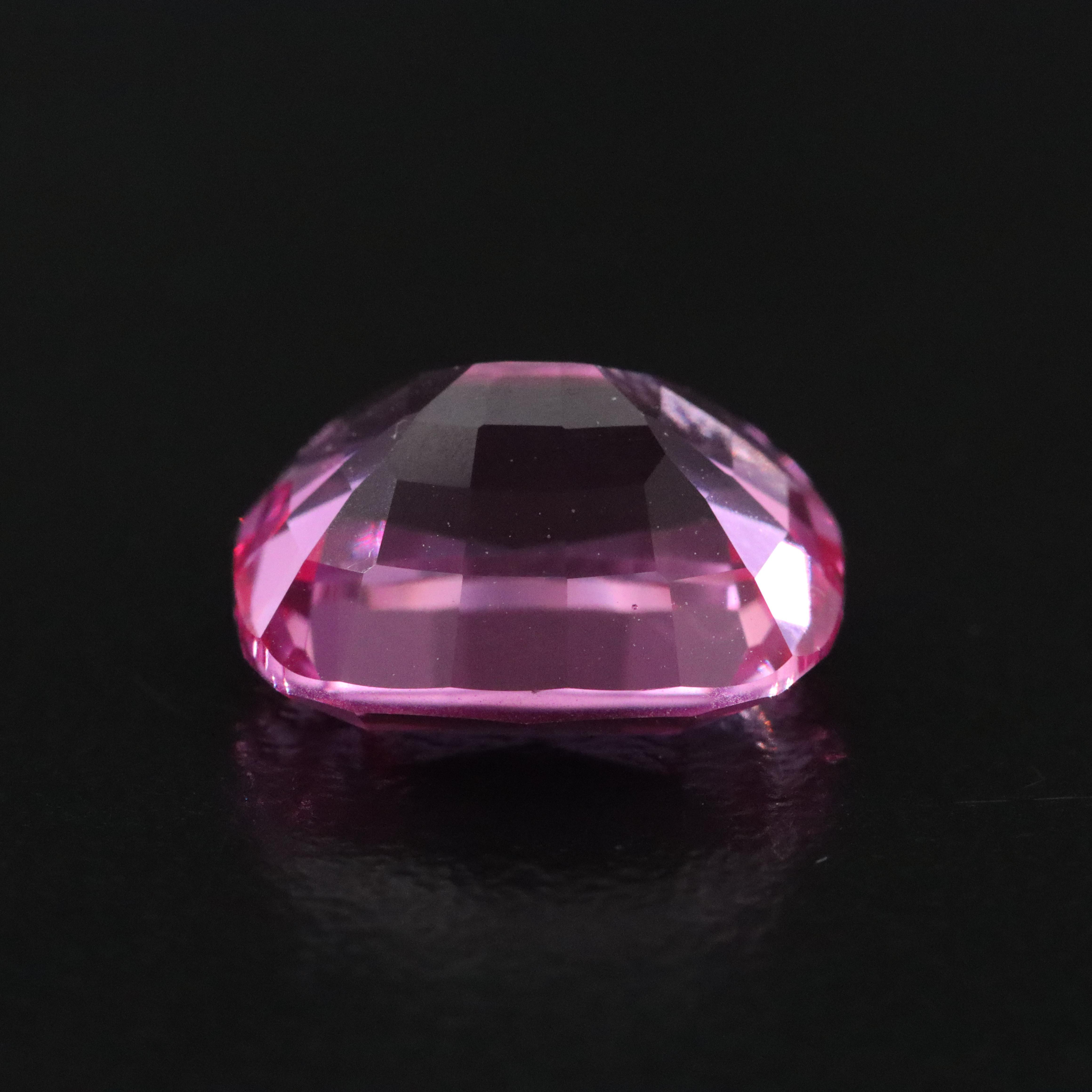 Loose 7.86 CT Lab Grown Pink Sapphire