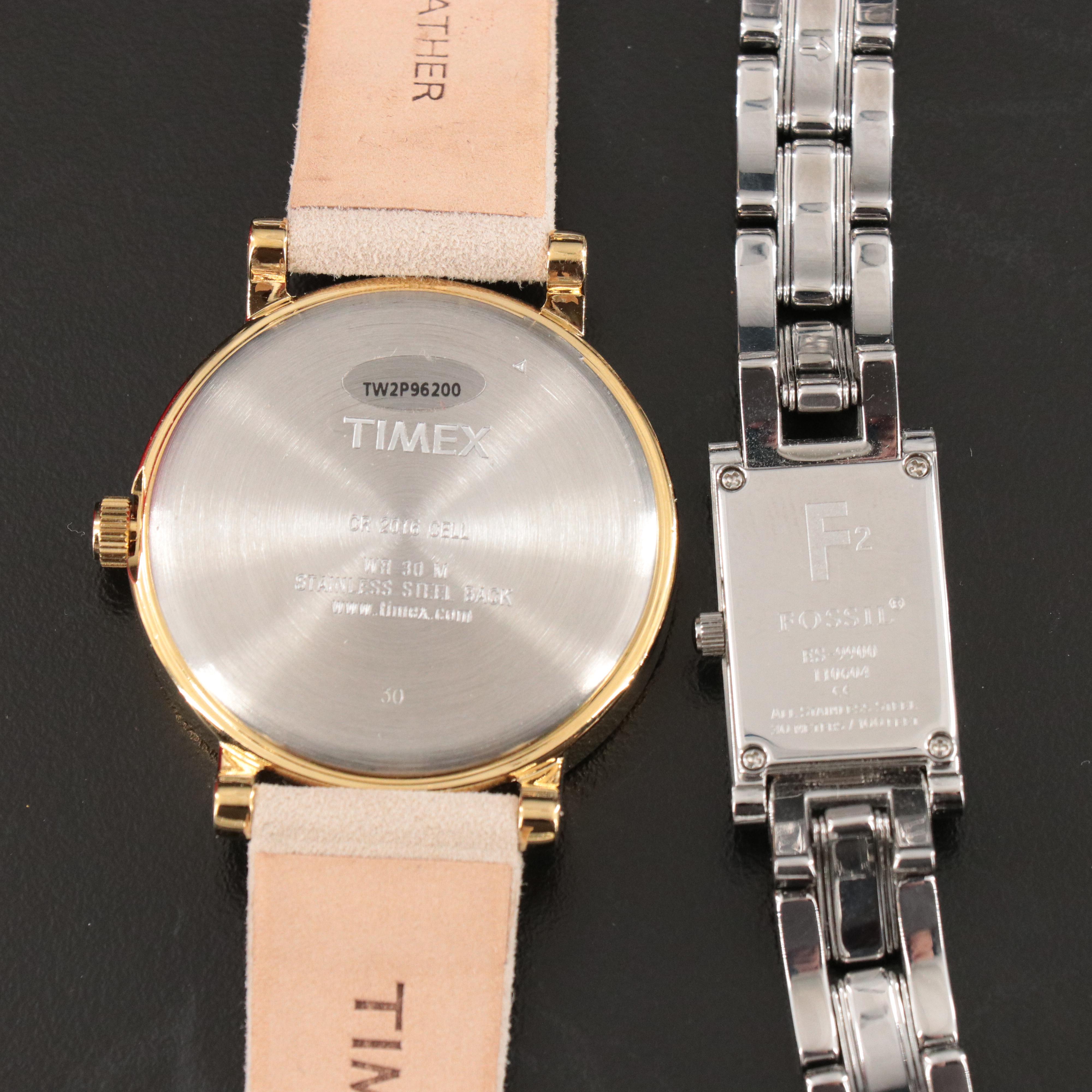 Collection of Quartz Watches  Featuring Movado Museum and Fossil