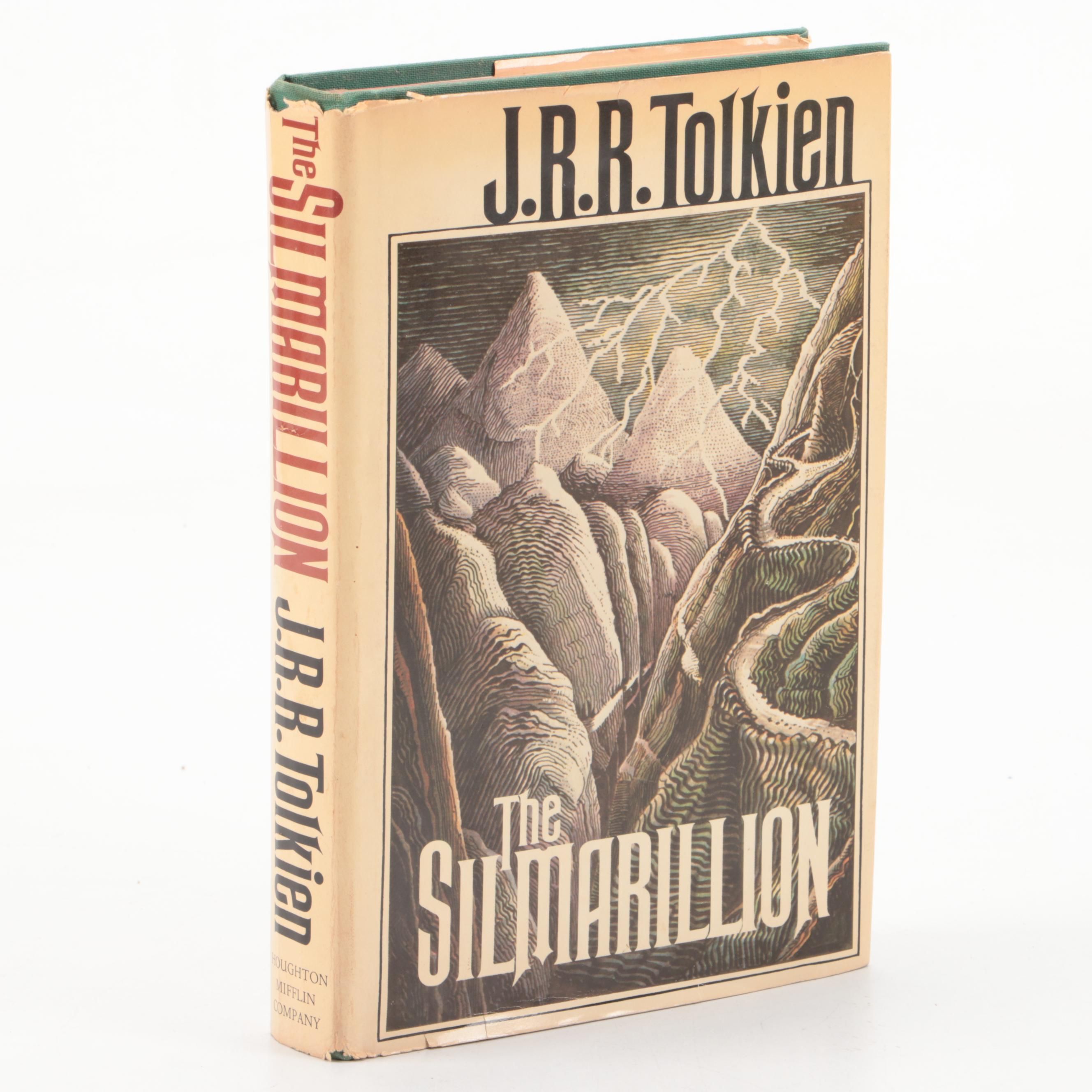 First American Edition "The Silmarillion" by J. R. R. Tolkien with Map, 1977