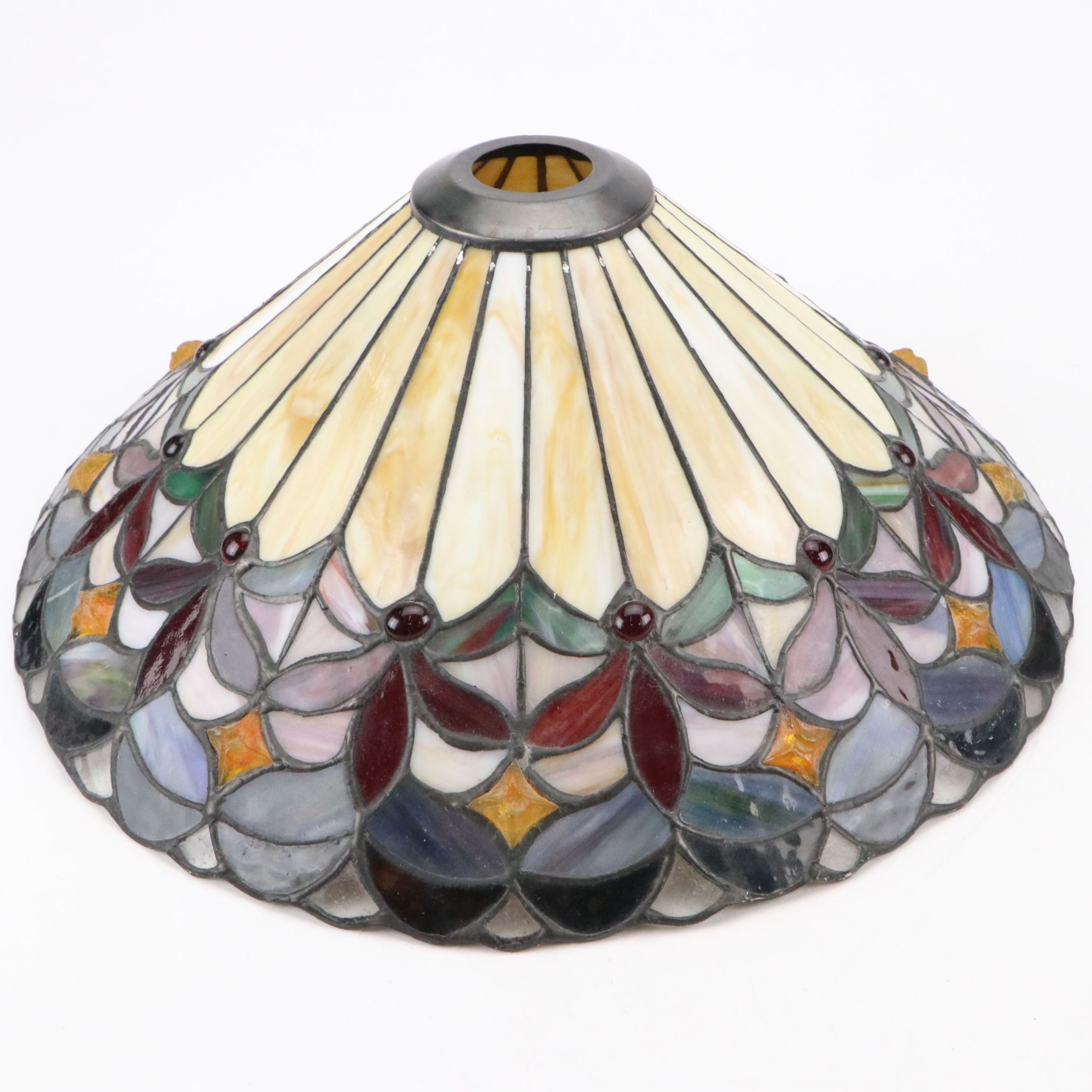 Arts and Crafts Style Stained Glass Lamp Shade