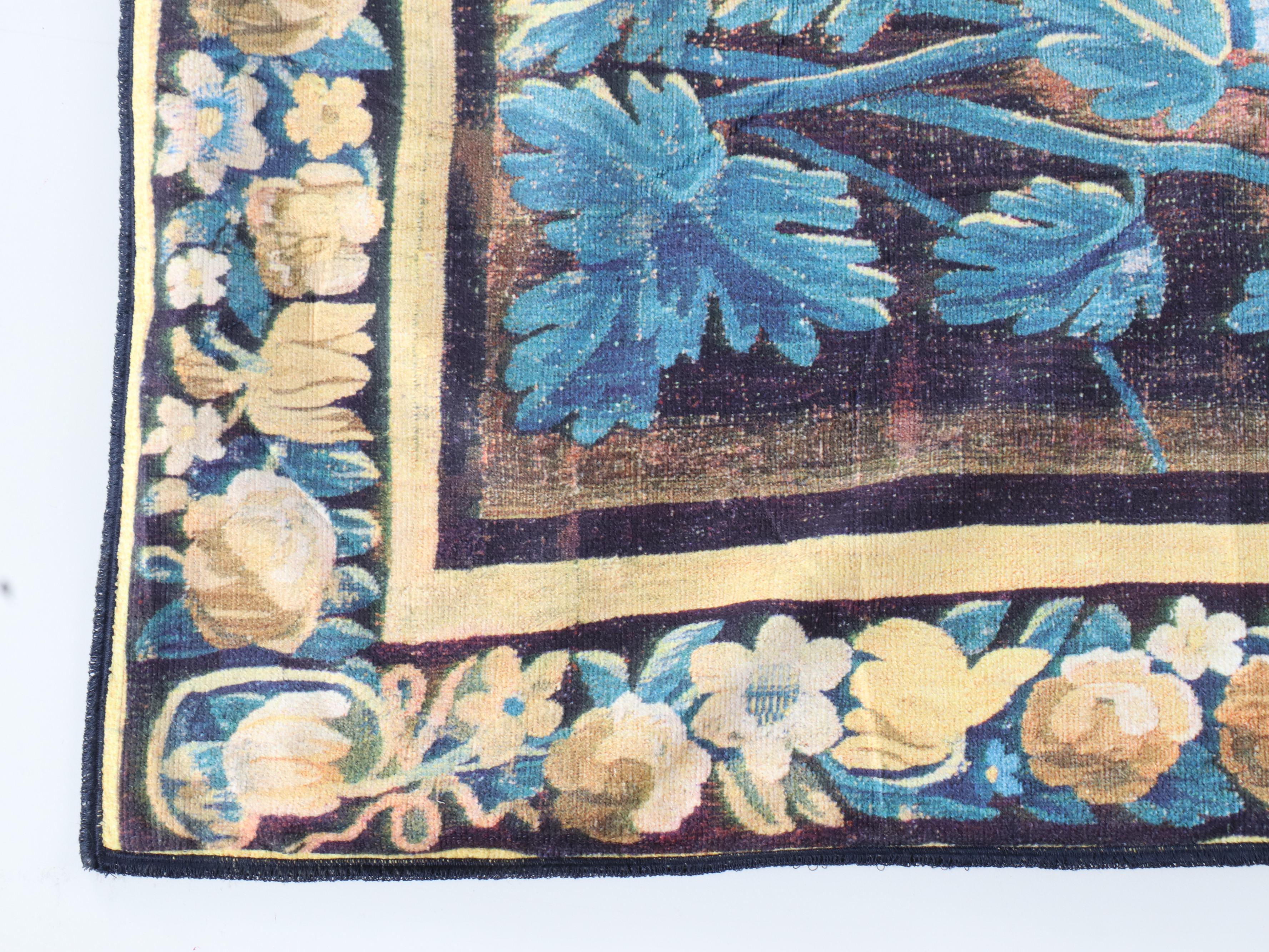 Landscape Wall Printed Tapestry with Wooden Hanging Clips