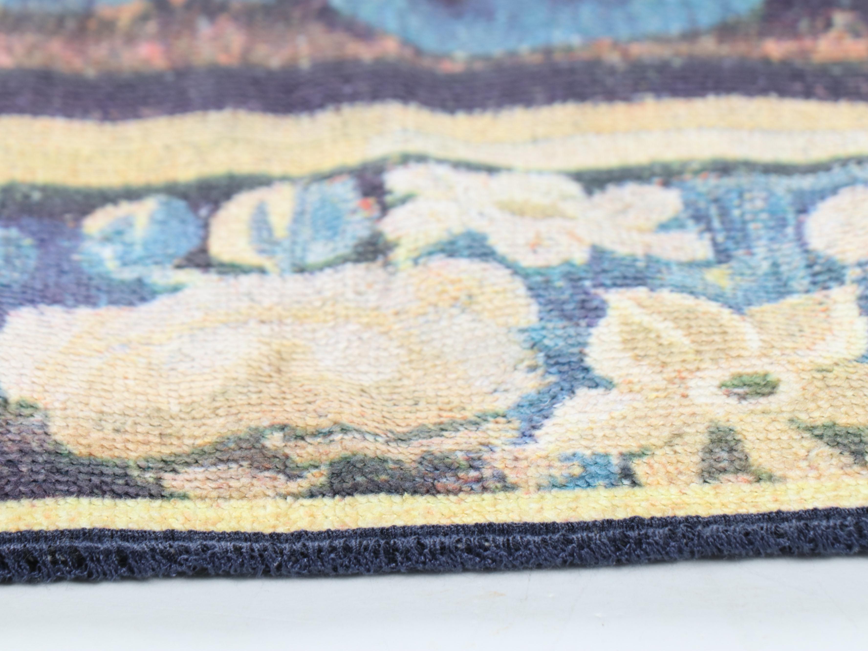 Landscape Wall Printed Tapestry with Wooden Hanging Clips