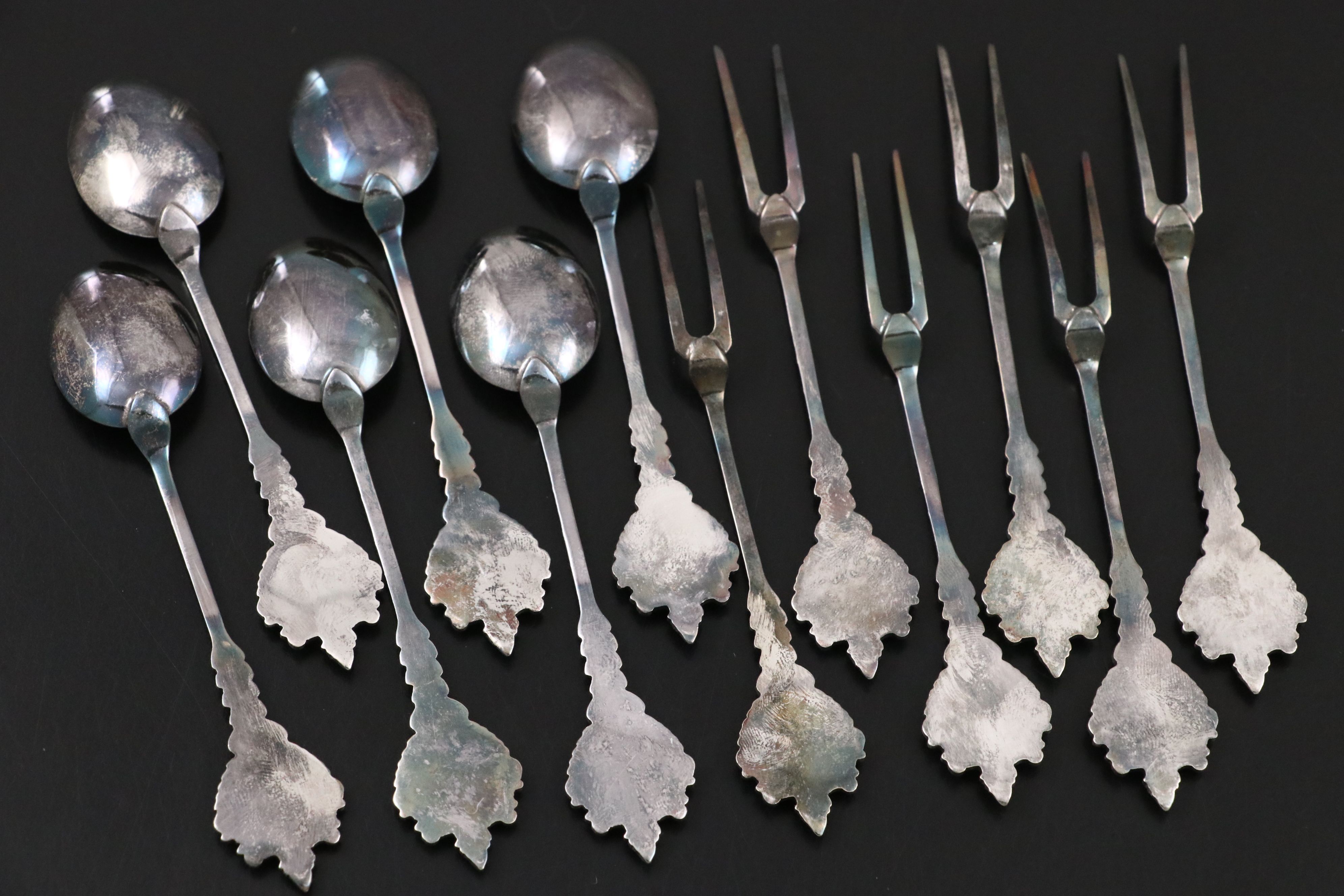 WMF 900 Silver Server with Other European 800 Silver and Souvenir Utensils