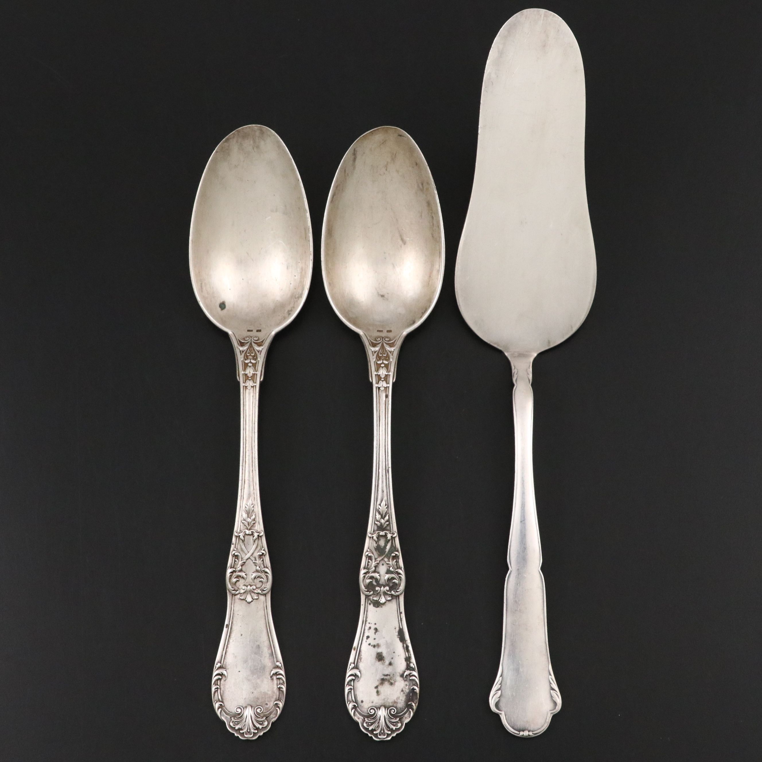 WMF 900 Silver Server with Other European 800 Silver and Souvenir Utensils