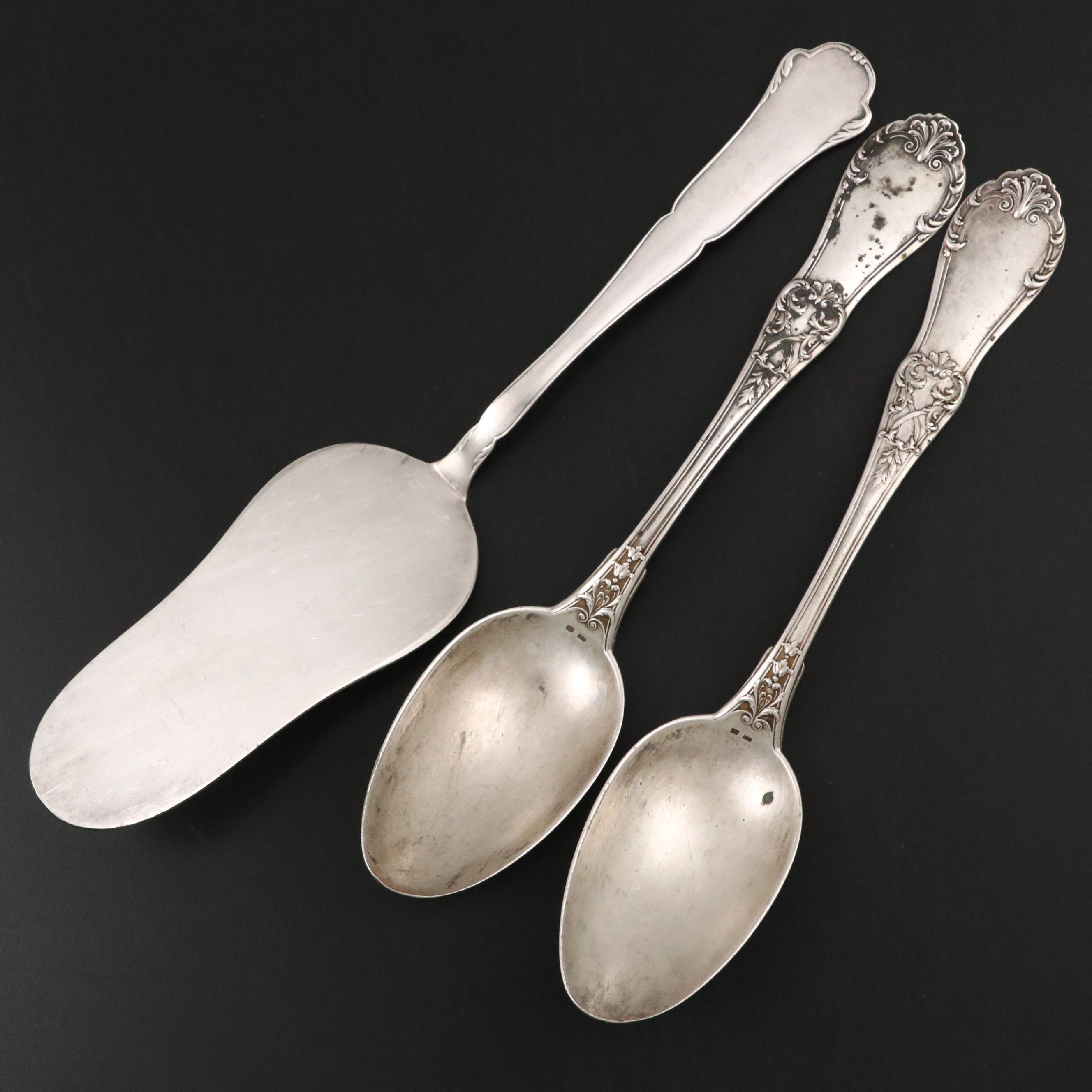 WMF 900 Silver Server with Other European 800 Silver and Souvenir Utensils