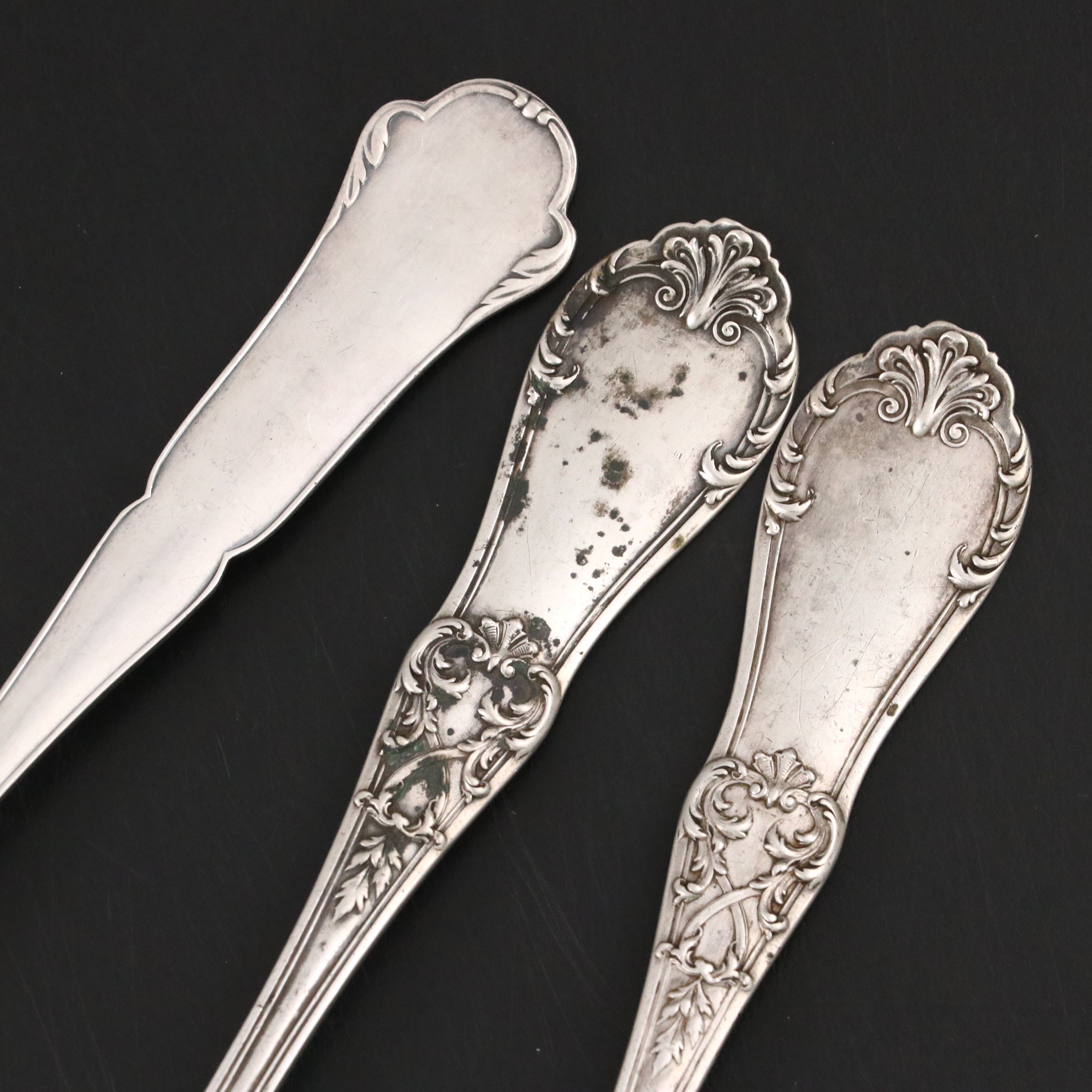 WMF 900 Silver Server with Other European 800 Silver and Souvenir Utensils