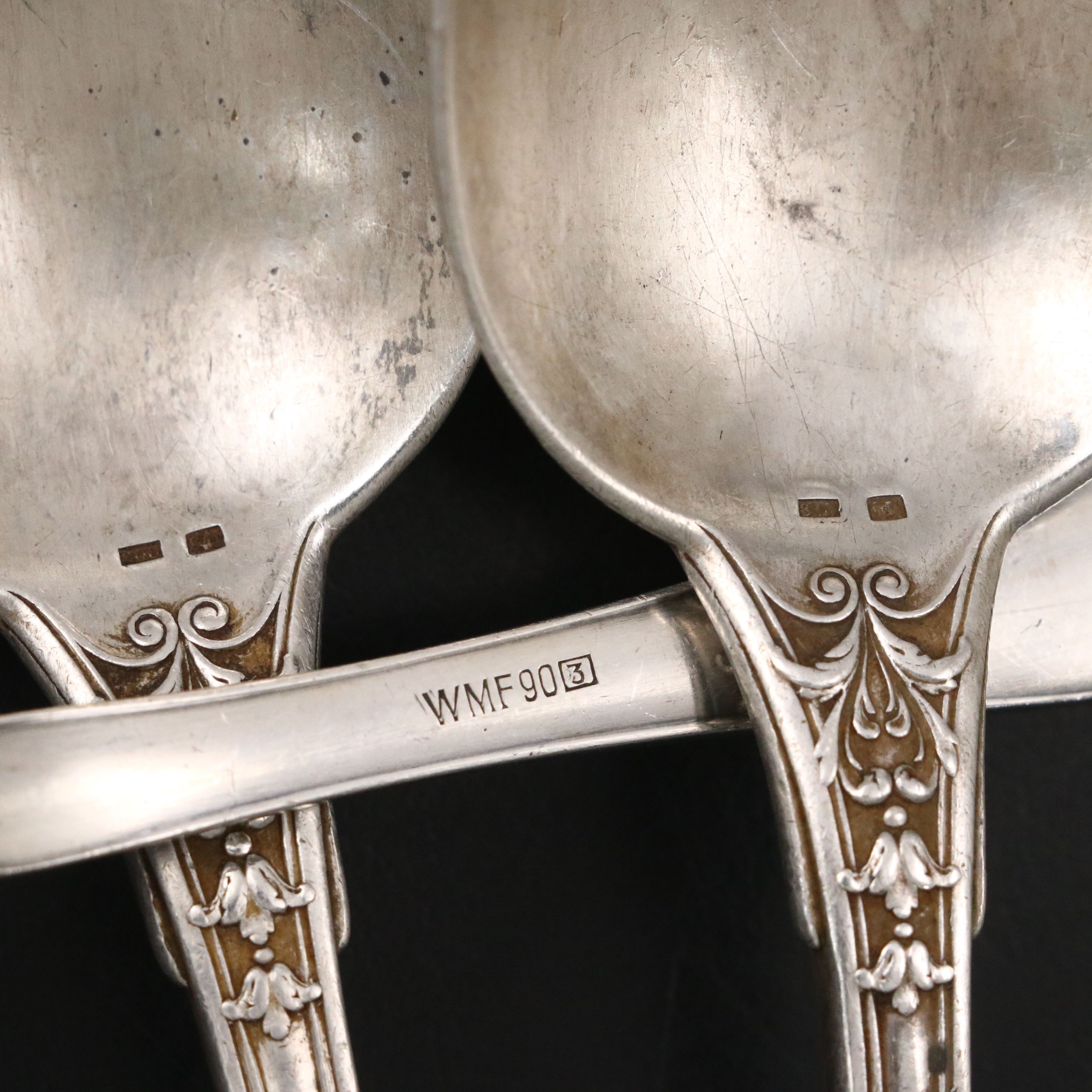 WMF 900 Silver Server with Other European 800 Silver and Souvenir Utensils