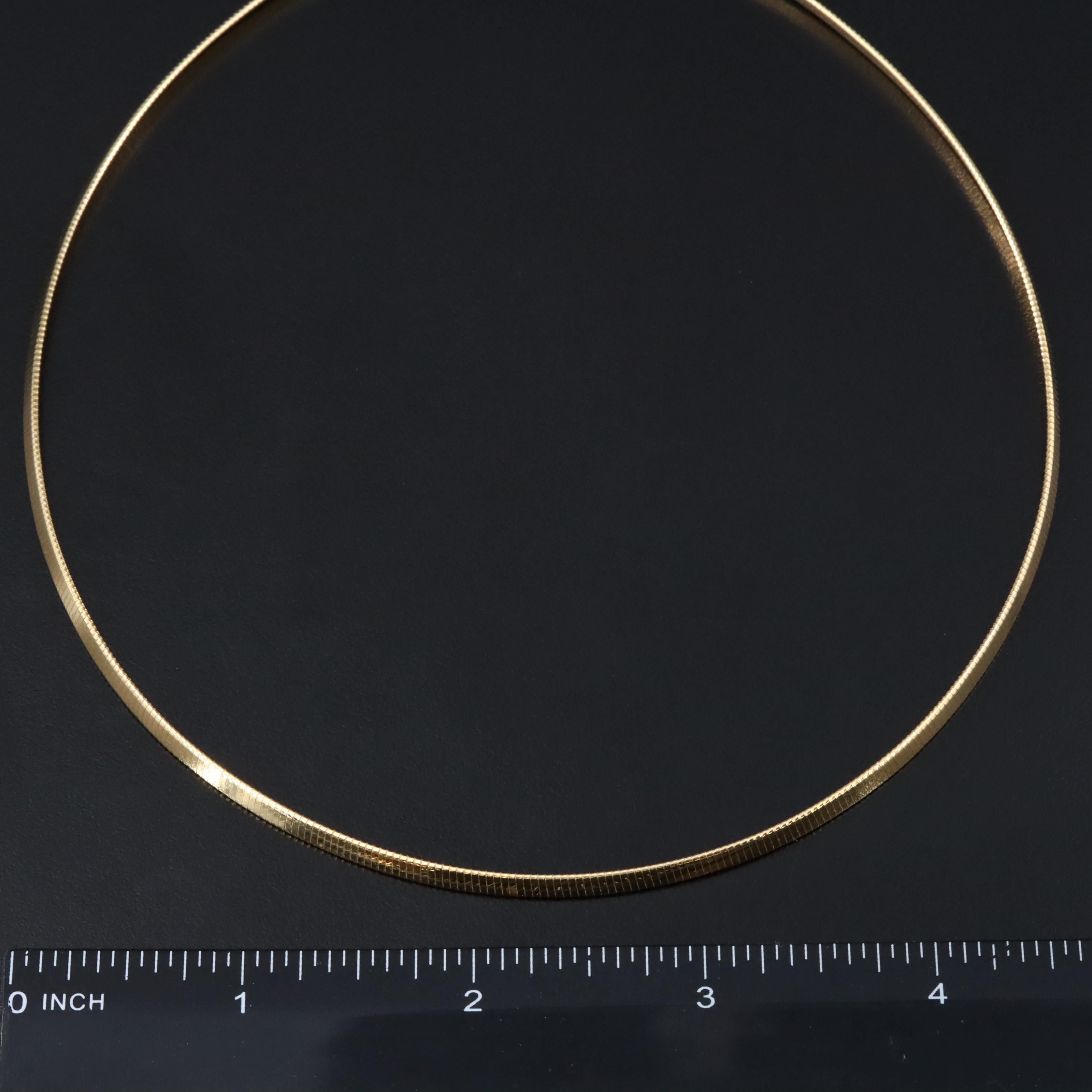 14K Omega Chain Necklace