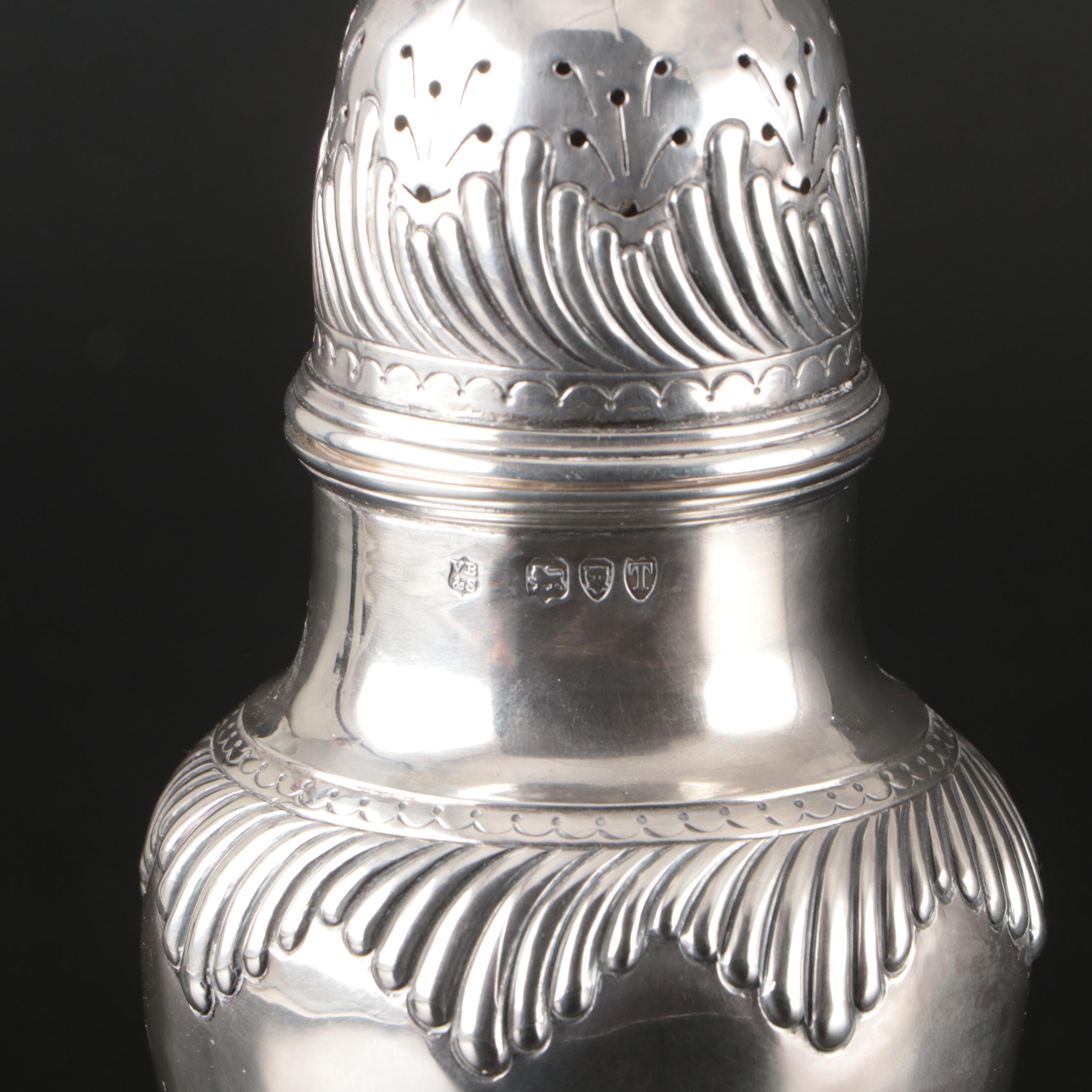 English Sterling Silver Sugar Caster, 1894