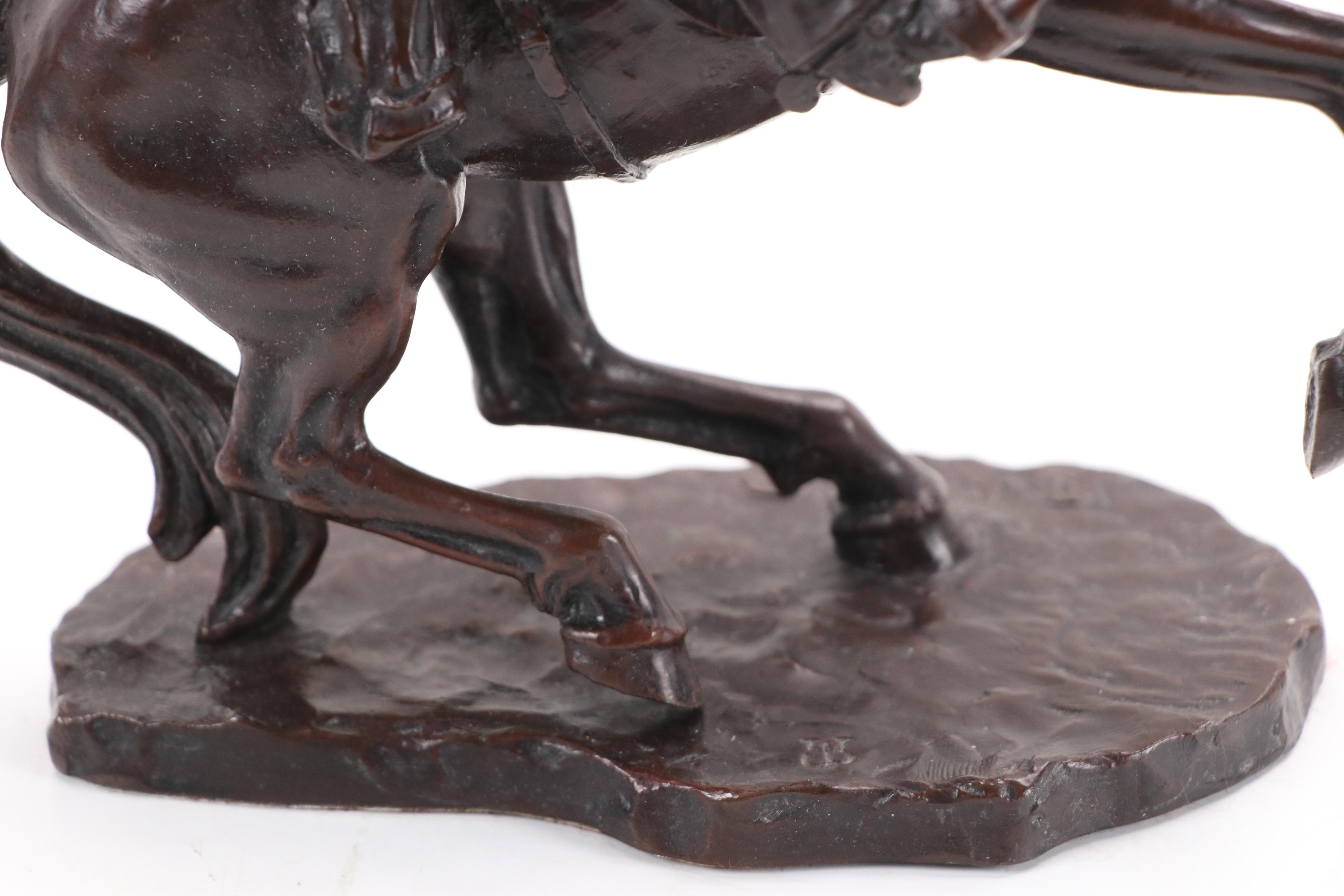 The Franklin Mint John Weaver Bronze Sculpture "Startled," 1980