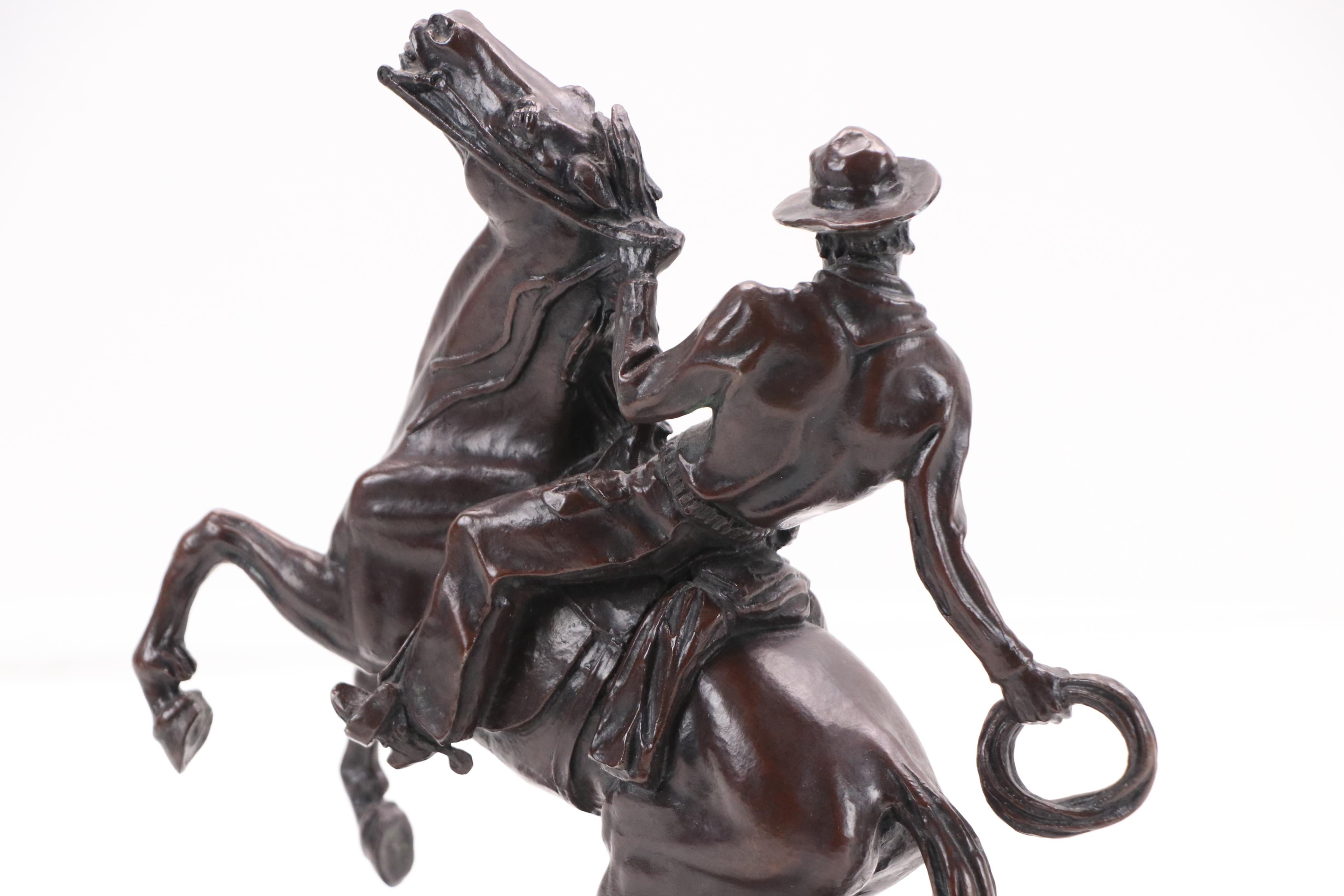 The Franklin Mint John Weaver Bronze Sculpture "Startled," 1980