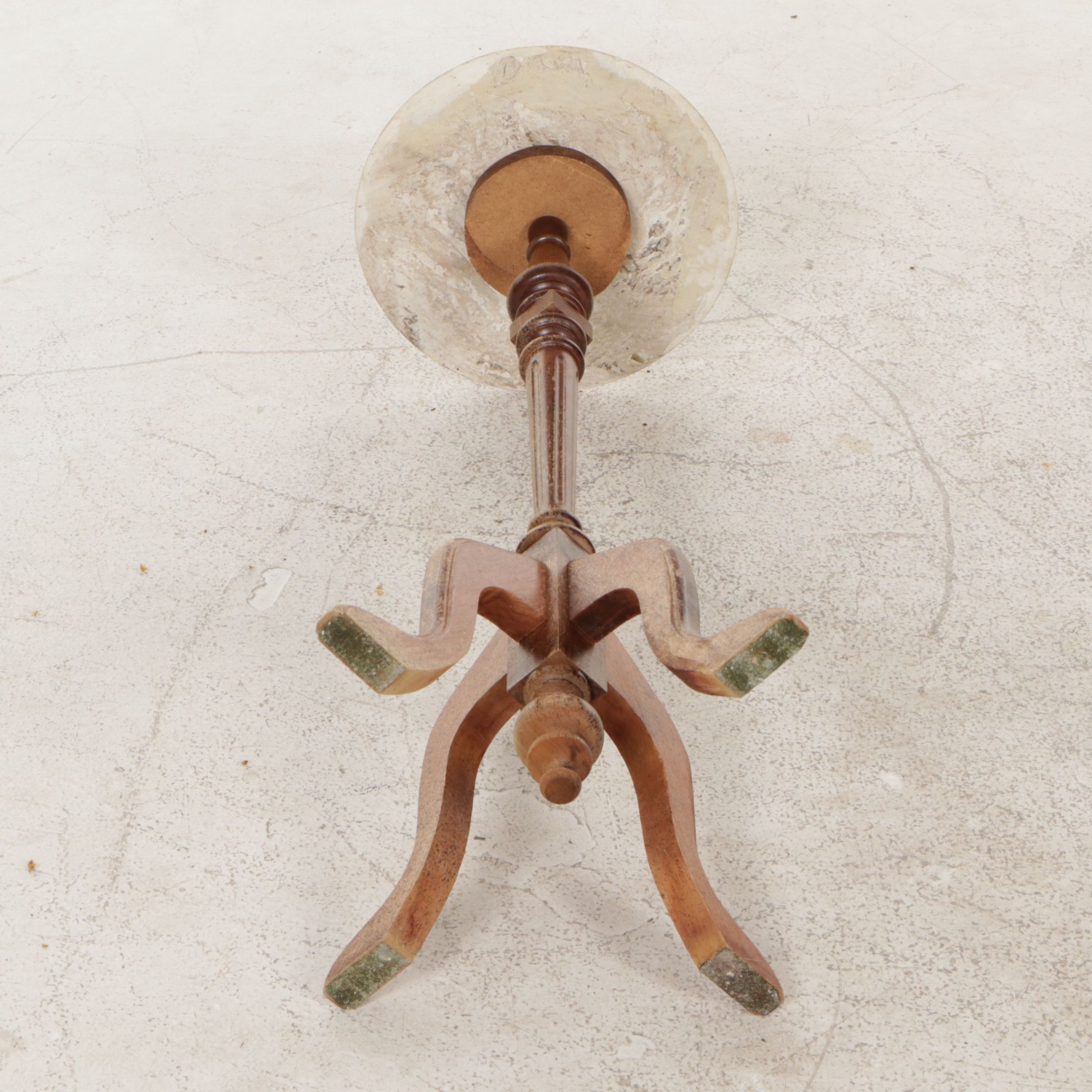 Victorian Style Marble Top Plant Stand