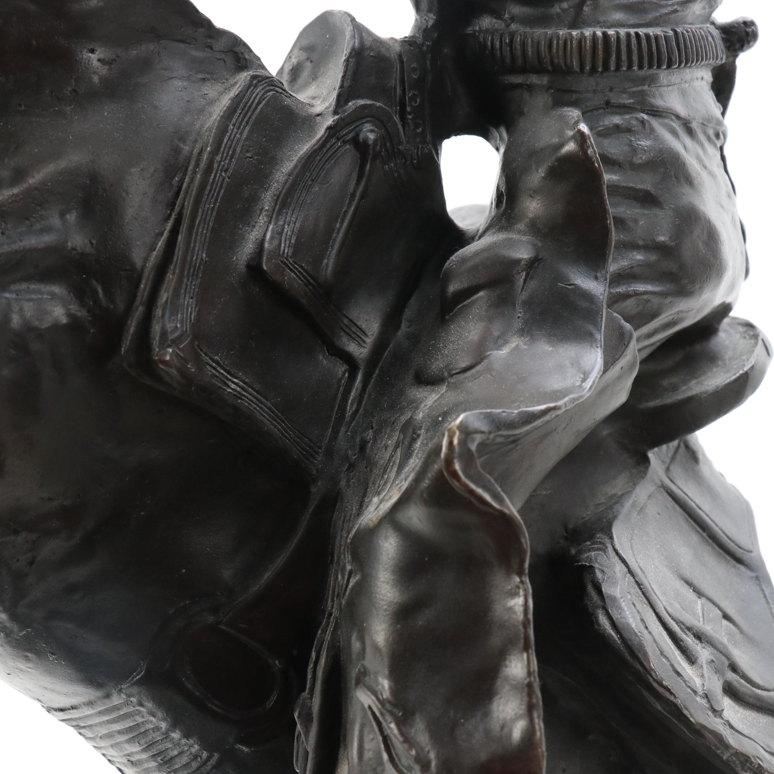 Bronze Sculpture After Frederic Remington "Bronco Buster"