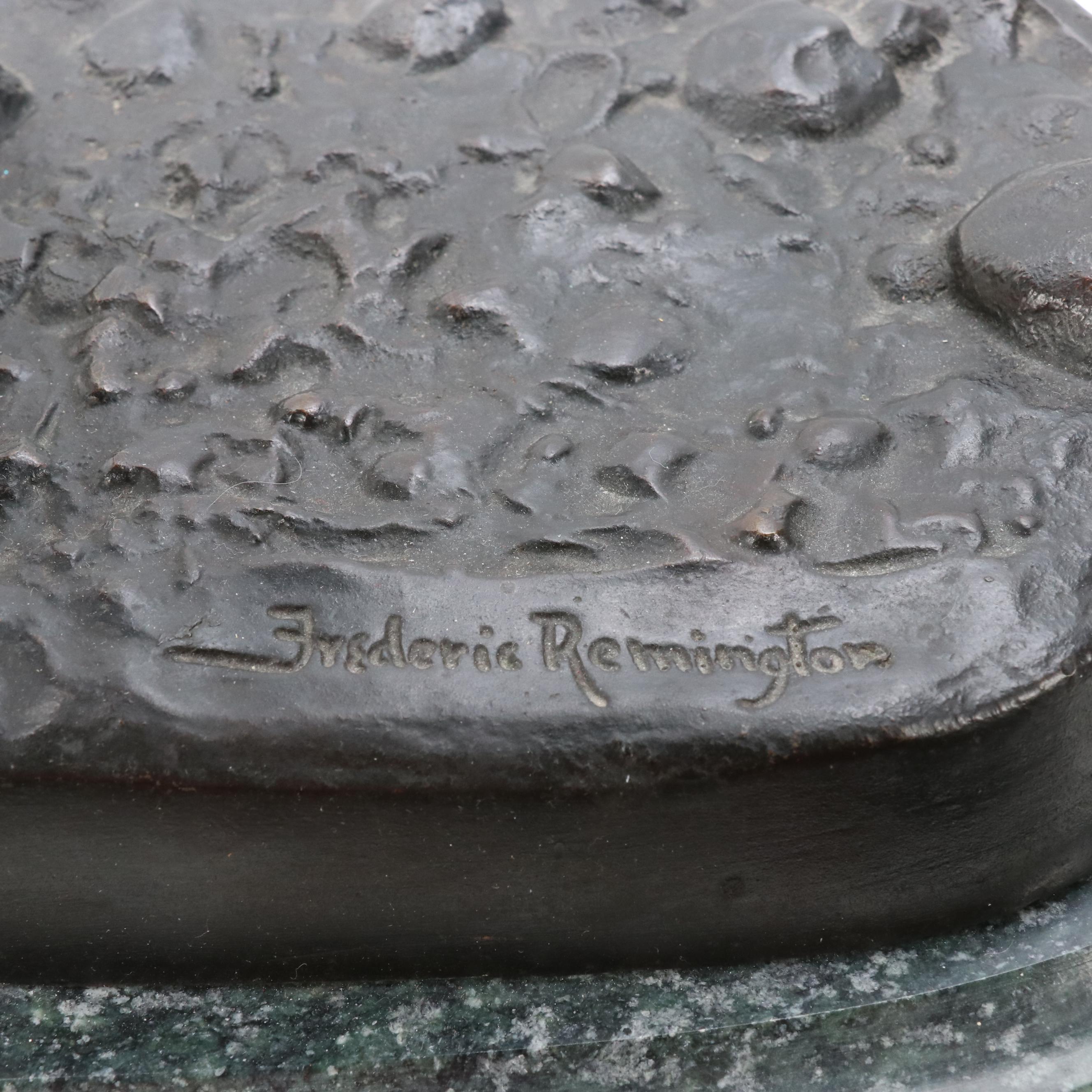 Bronze Sculpture After Frederic Remington "Bronco Buster"