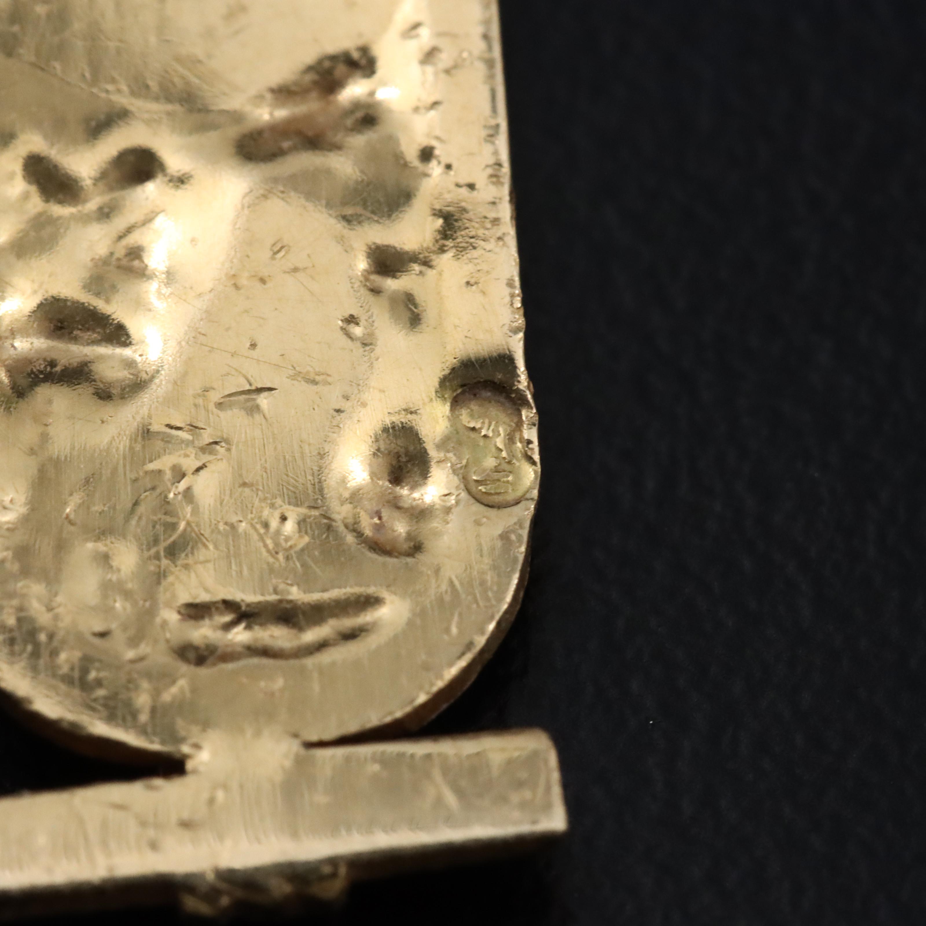 Egyptian 18K Cartouche Pendant