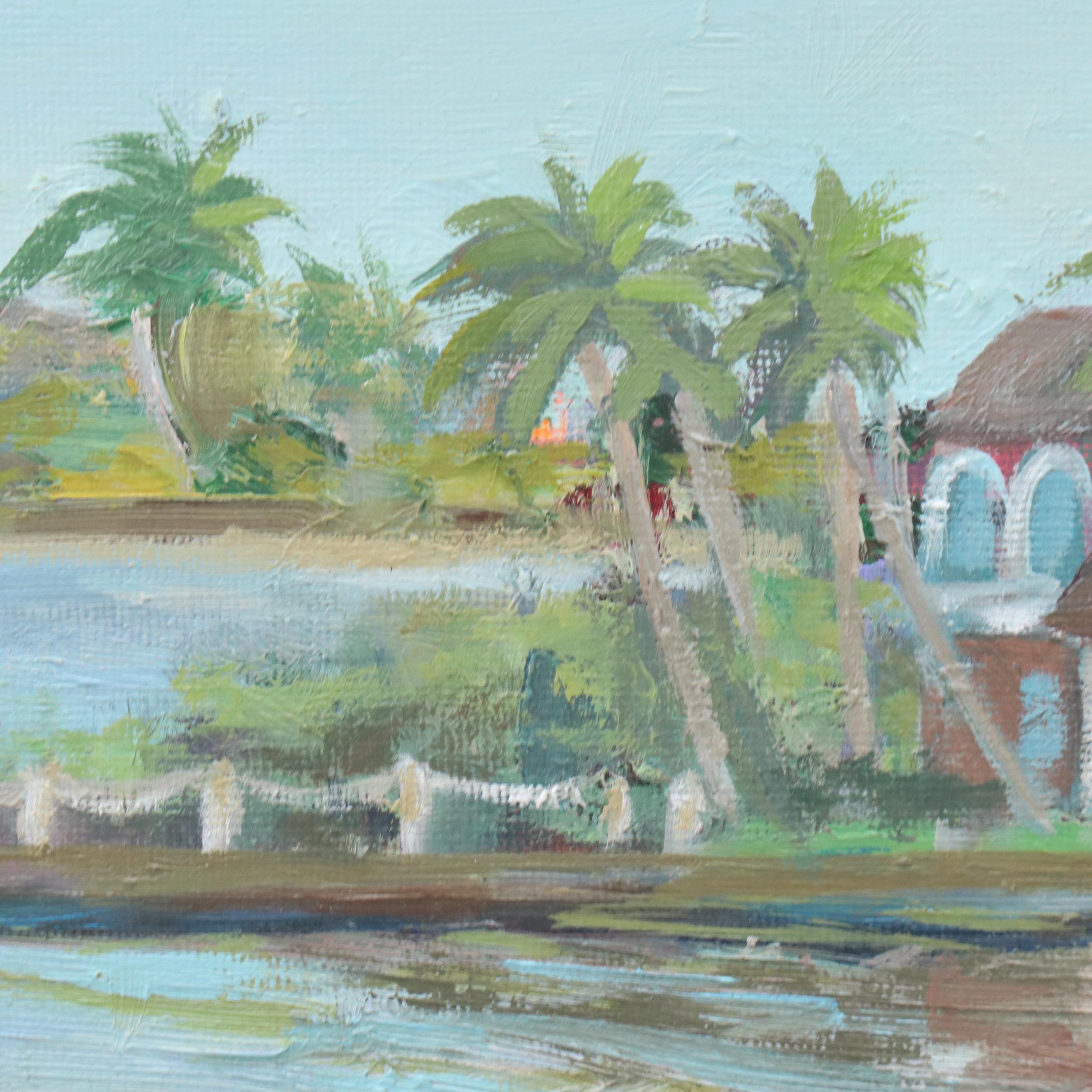 Mary Mirabito Oil Painting "Intracoastal View," 2026