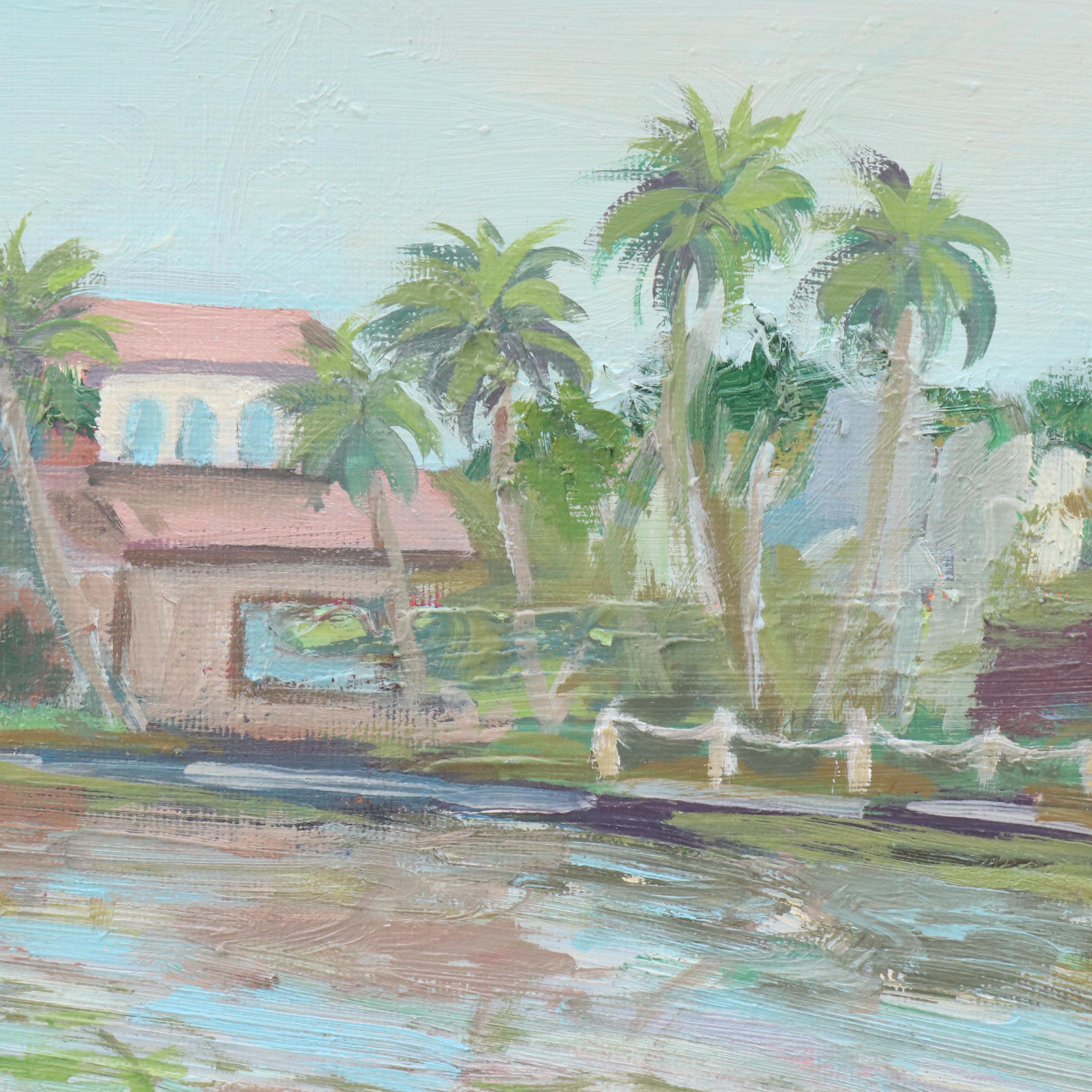 Mary Mirabito Oil Painting "Intracoastal View," 2026