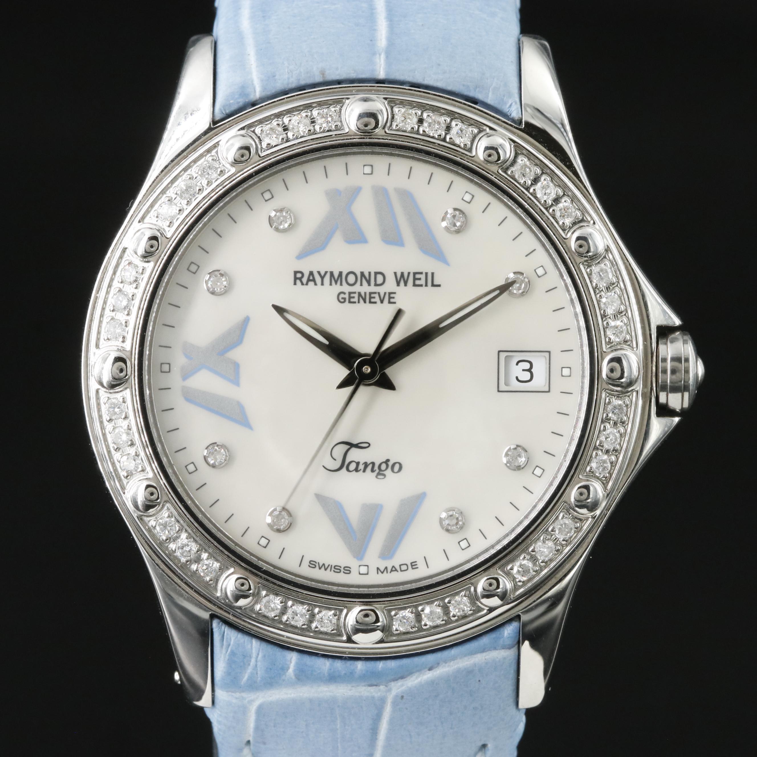 Raymond Weil Tango Diamond & Mother-of-Pearl Watch