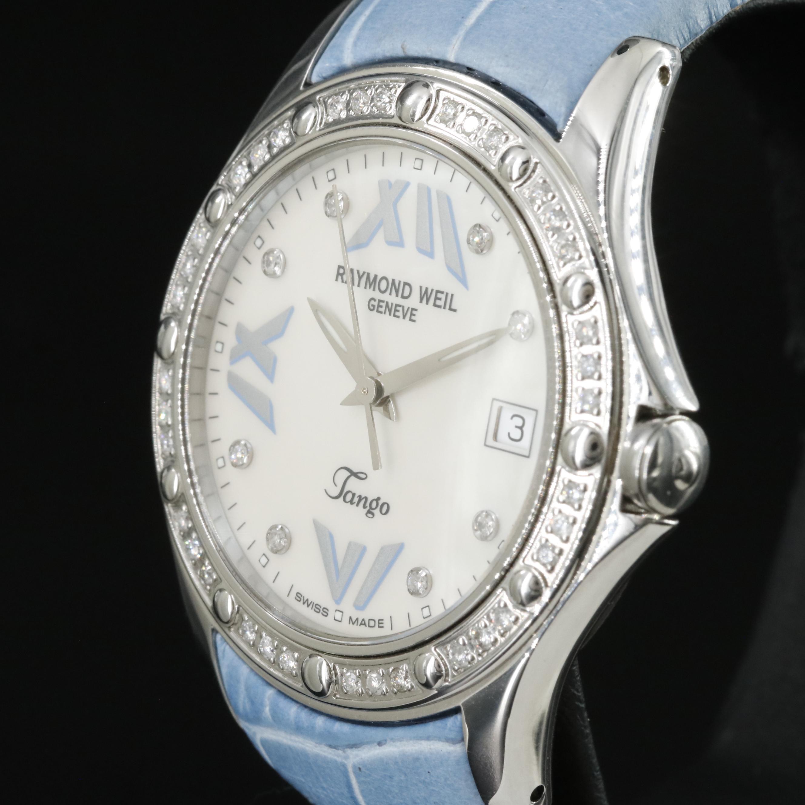 Raymond Weil Tango Diamond & Mother-of-Pearl Watch