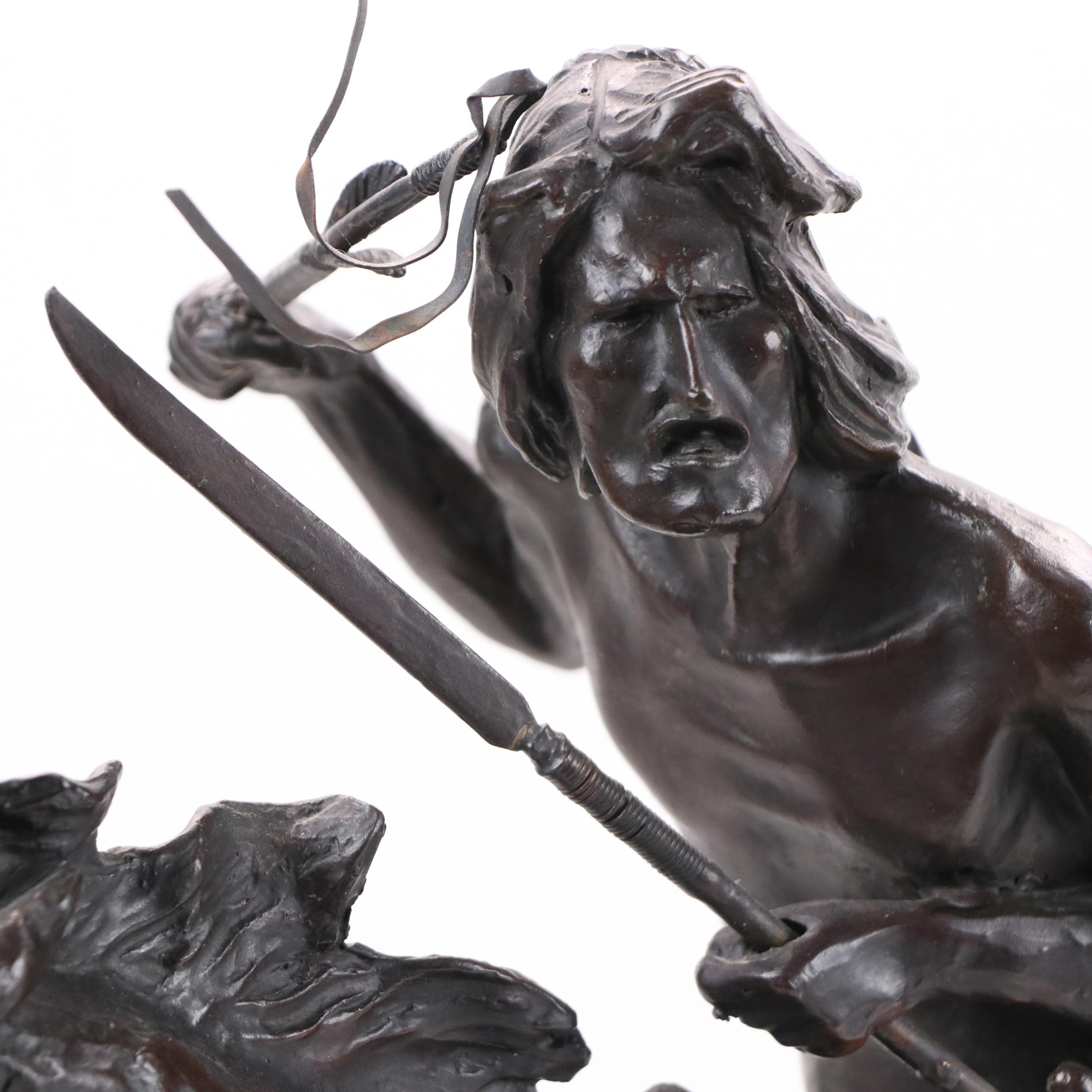 Bronze Sculpture After Frederic Remington "Cheyenne"