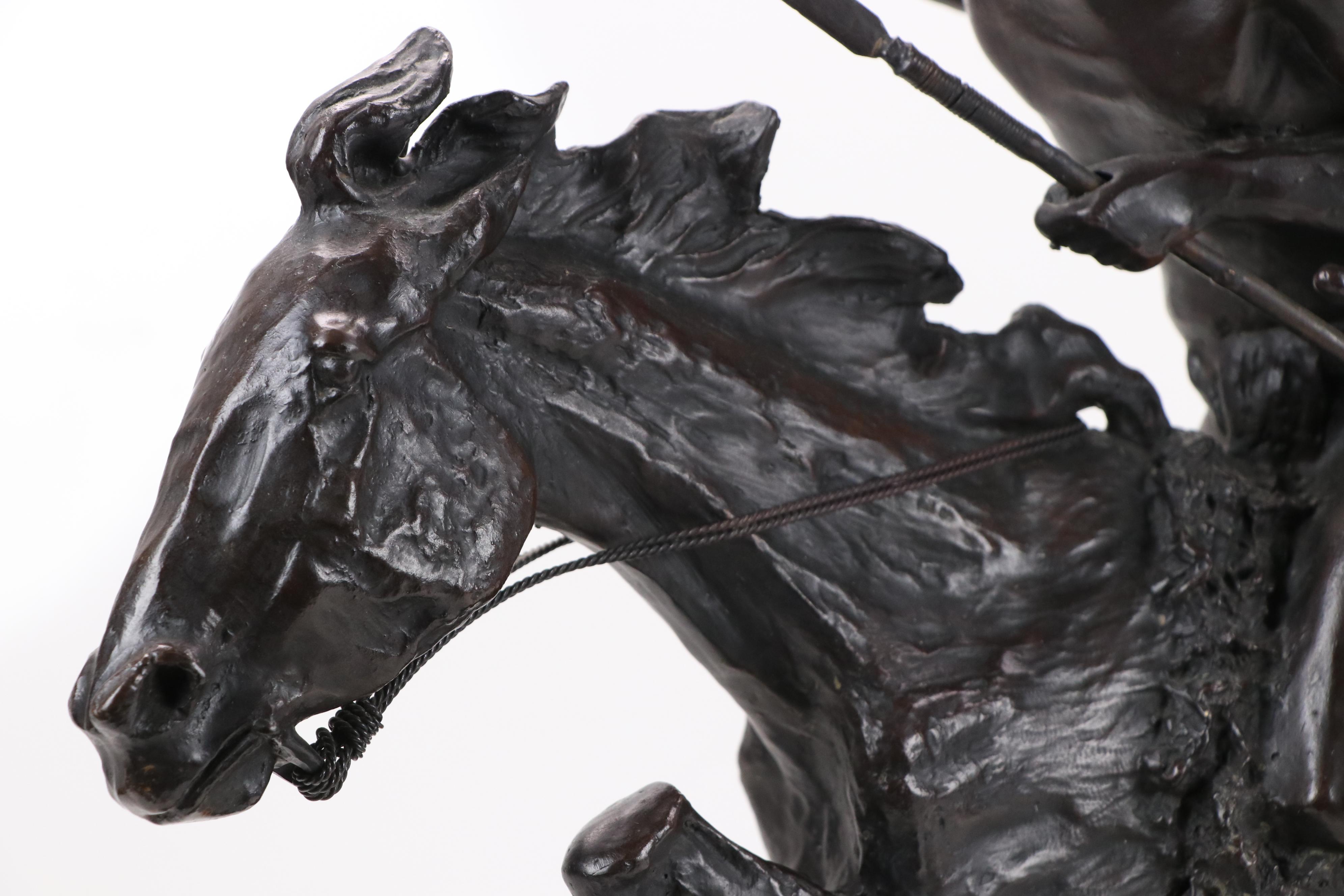 Bronze Sculpture After Frederic Remington "Cheyenne"