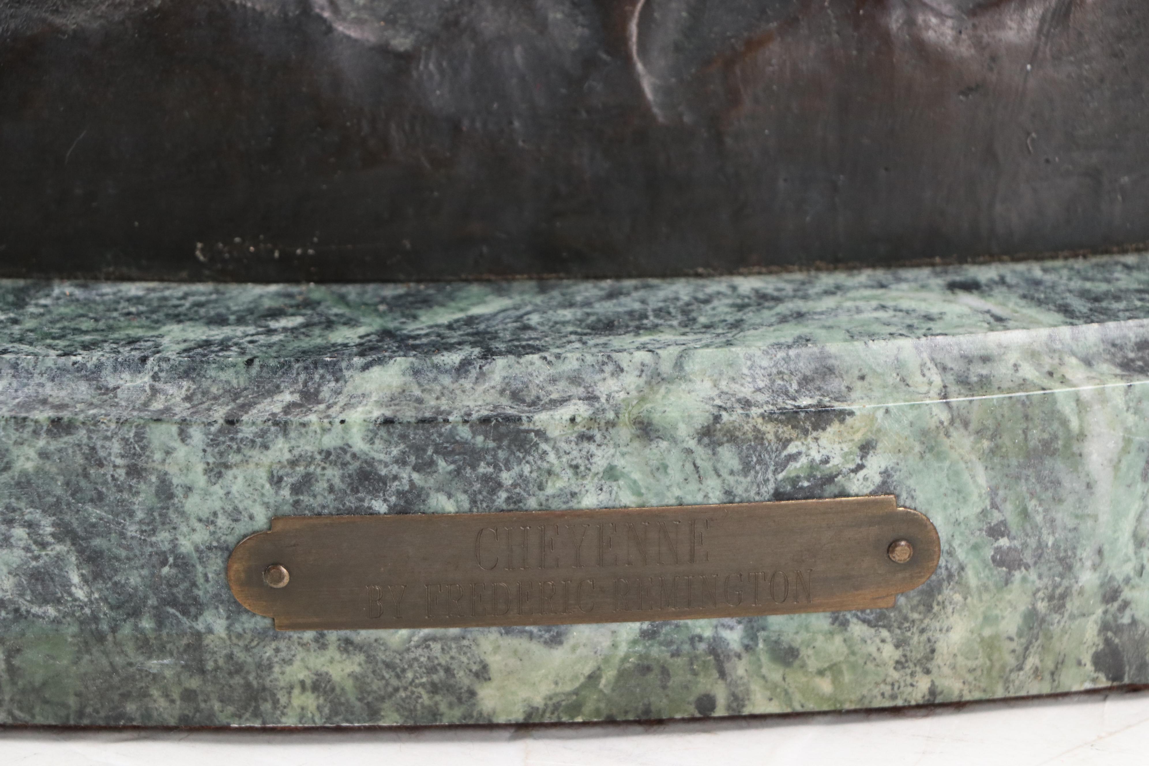 Bronze Sculpture After Frederic Remington "Cheyenne"