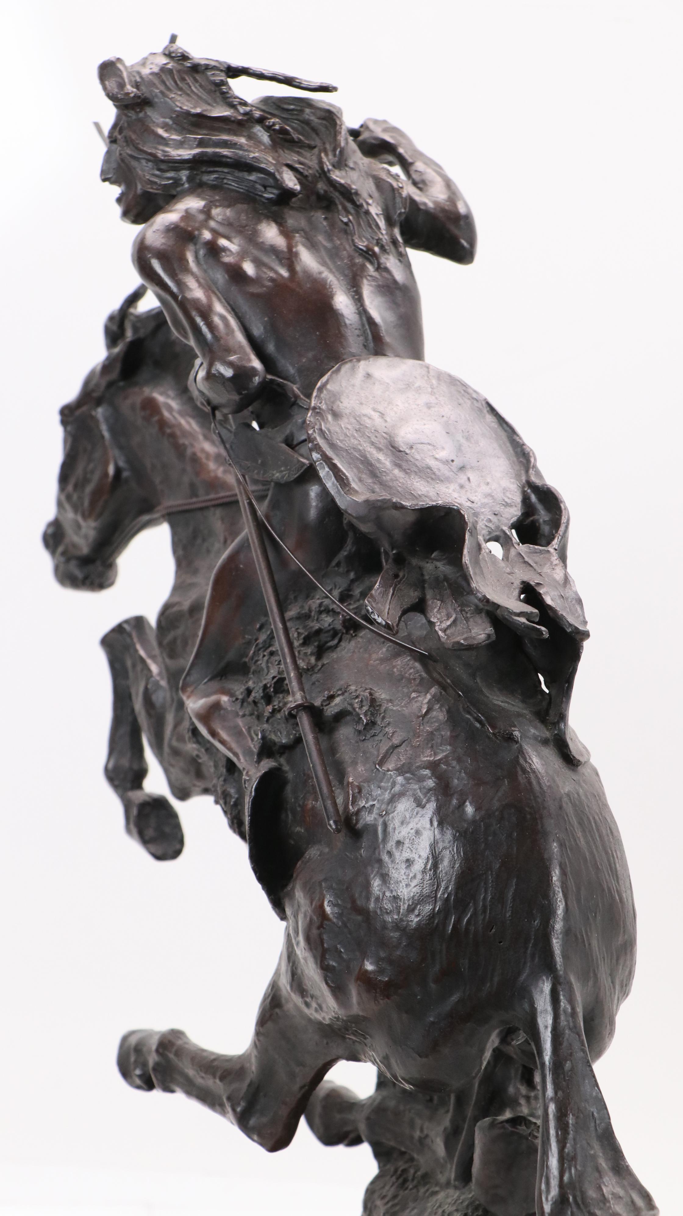 Bronze Sculpture After Frederic Remington "Cheyenne"