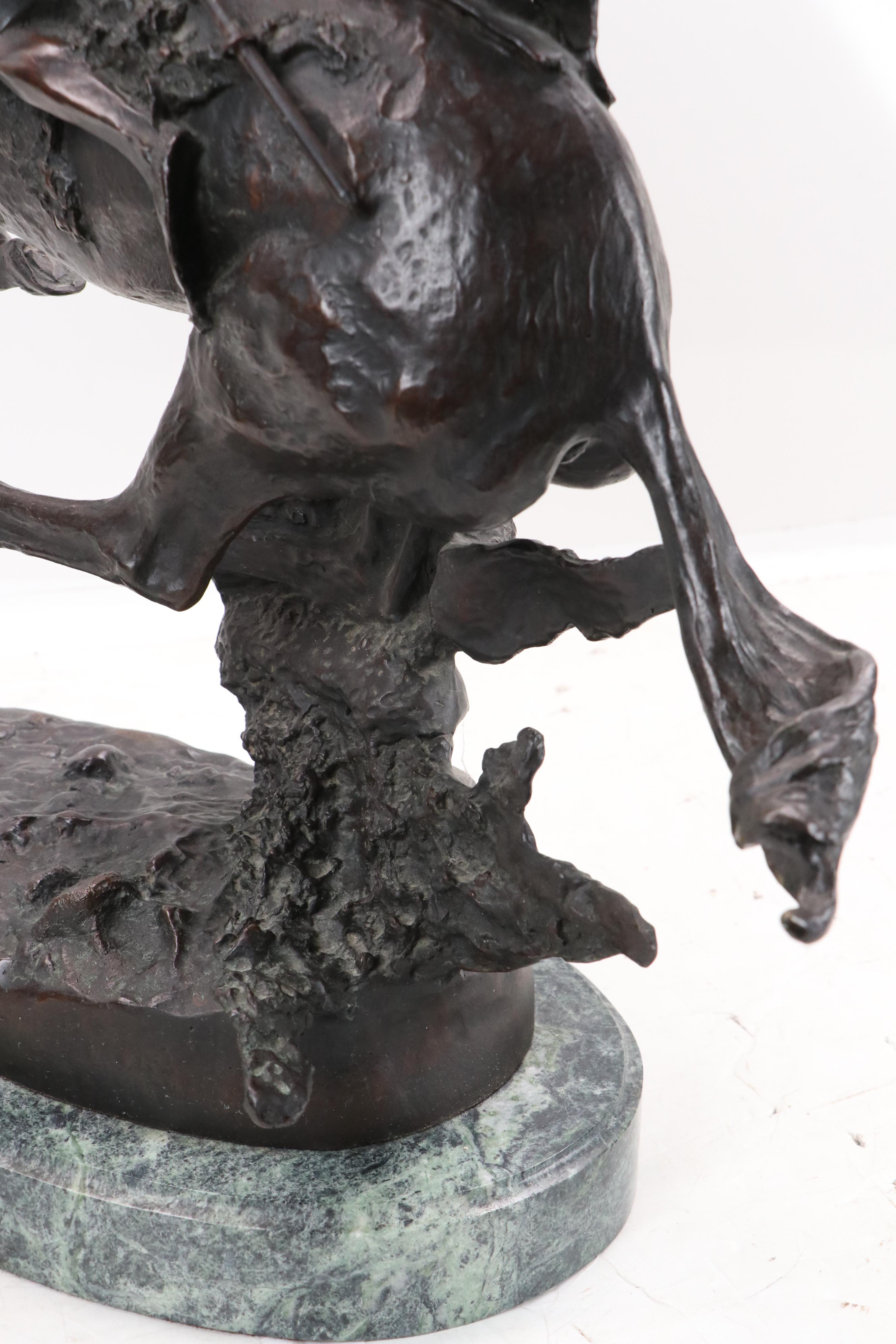 Bronze Sculpture After Frederic Remington "Cheyenne"