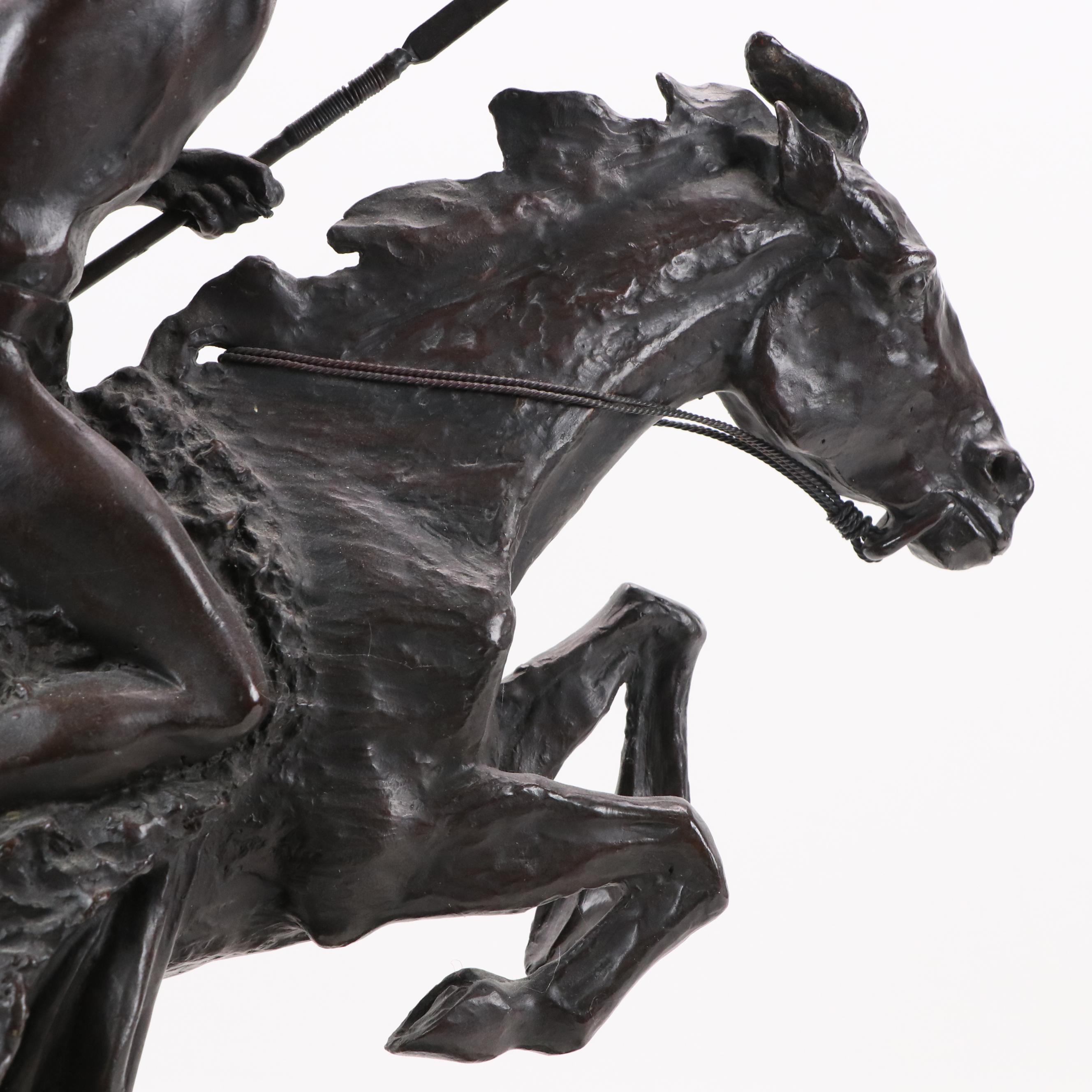 Bronze Sculpture After Frederic Remington "Cheyenne"