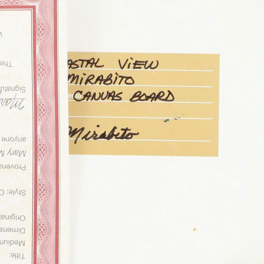 Mary Mirabito Oil Painting "Intracoastal View," 2026