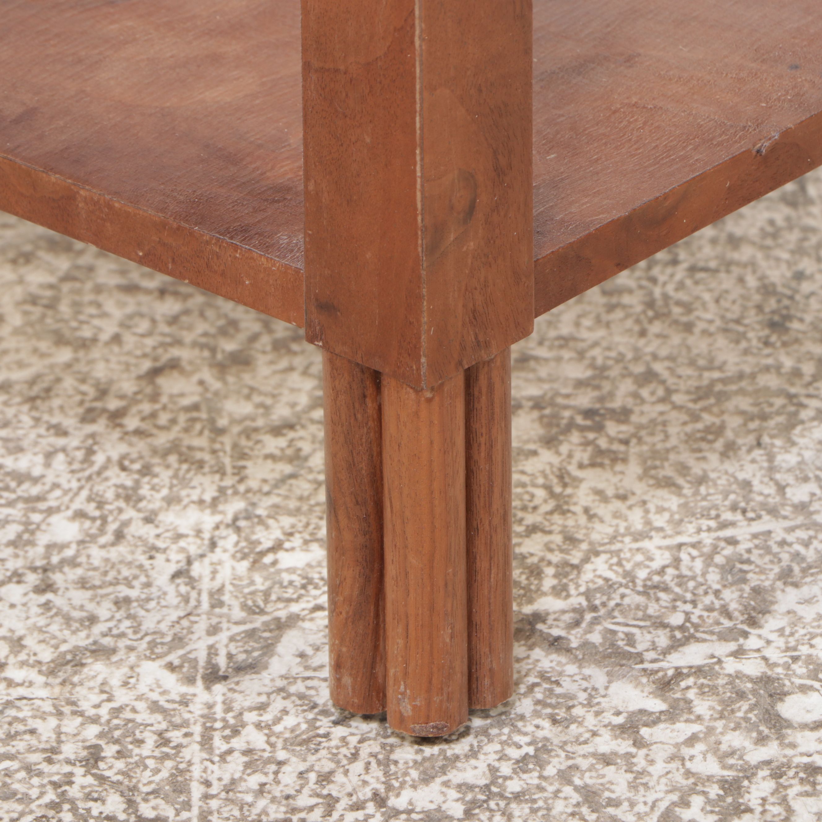 Pair of Jake Arnold Collection Modern Burl Wood Veneer Nightstands