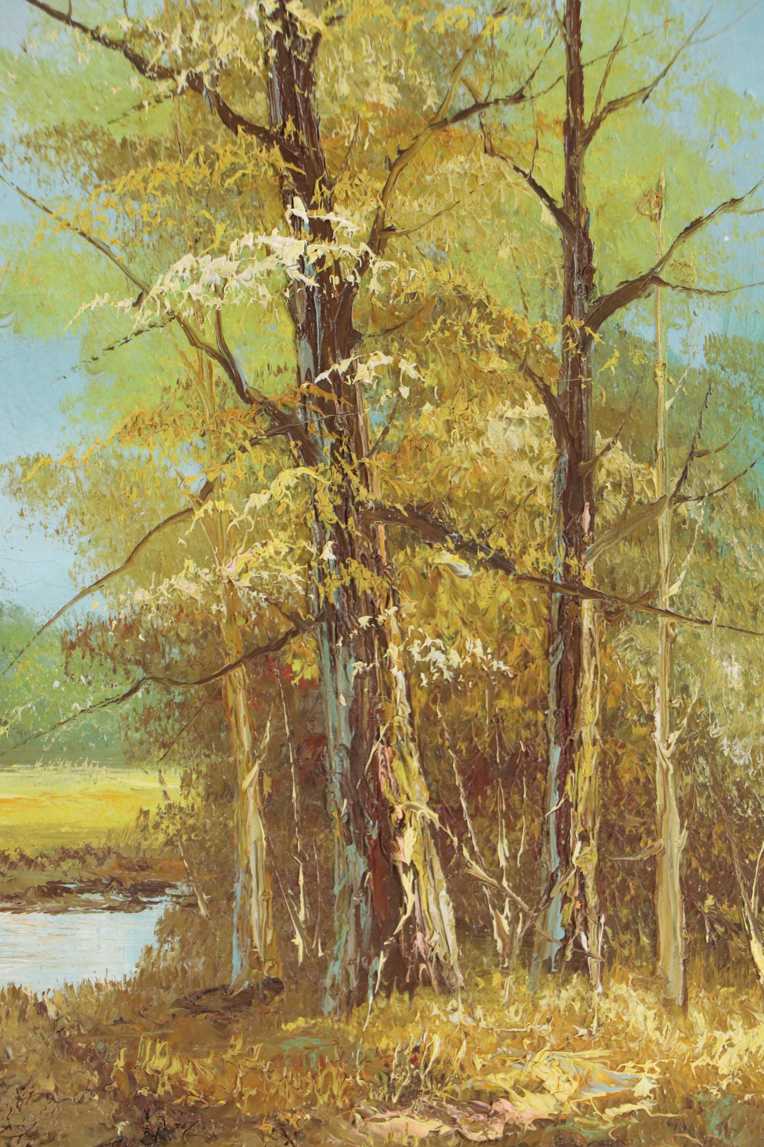 Landscape Oil Painting, Late 20th Century