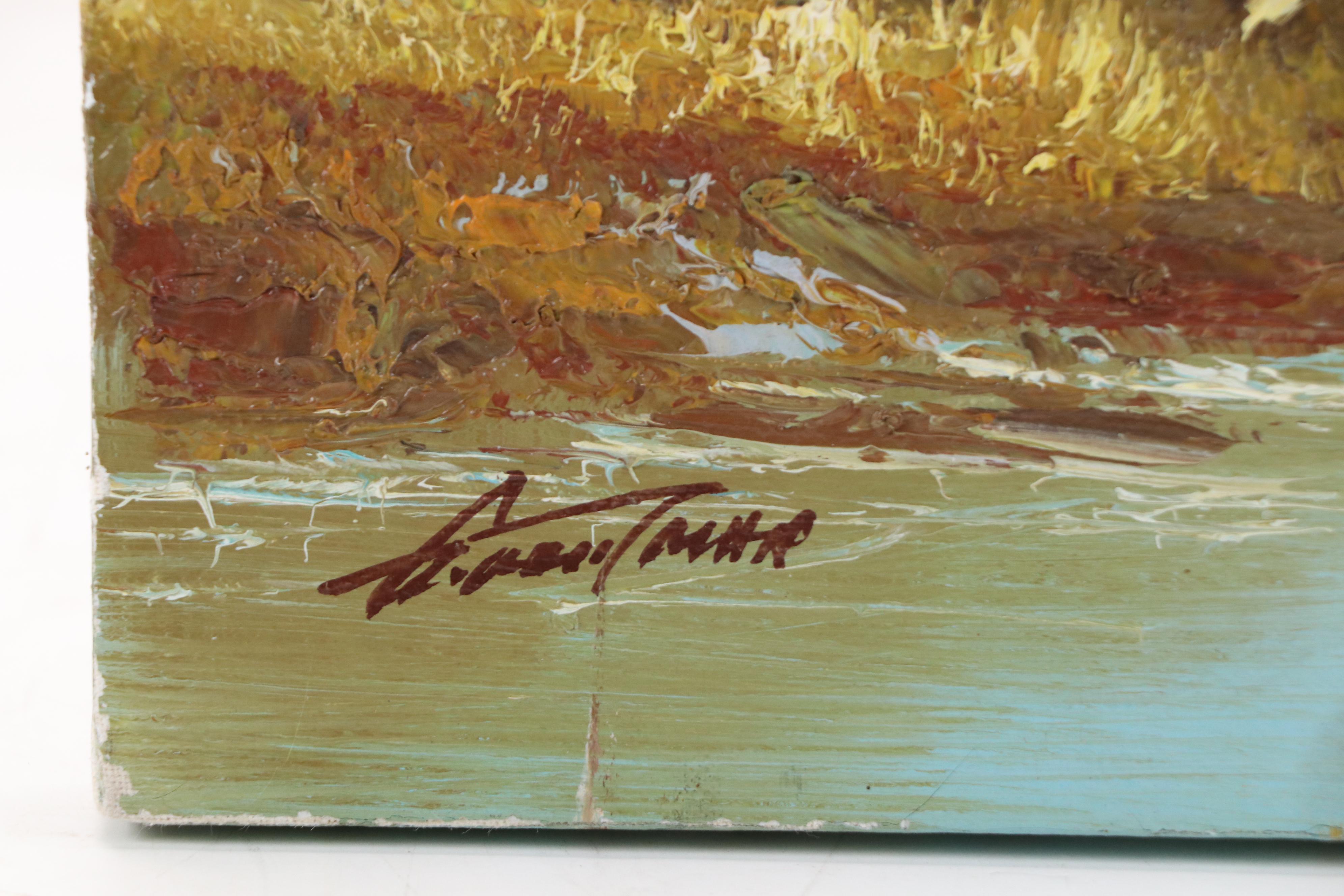 Landscape Oil Painting, Late 20th Century