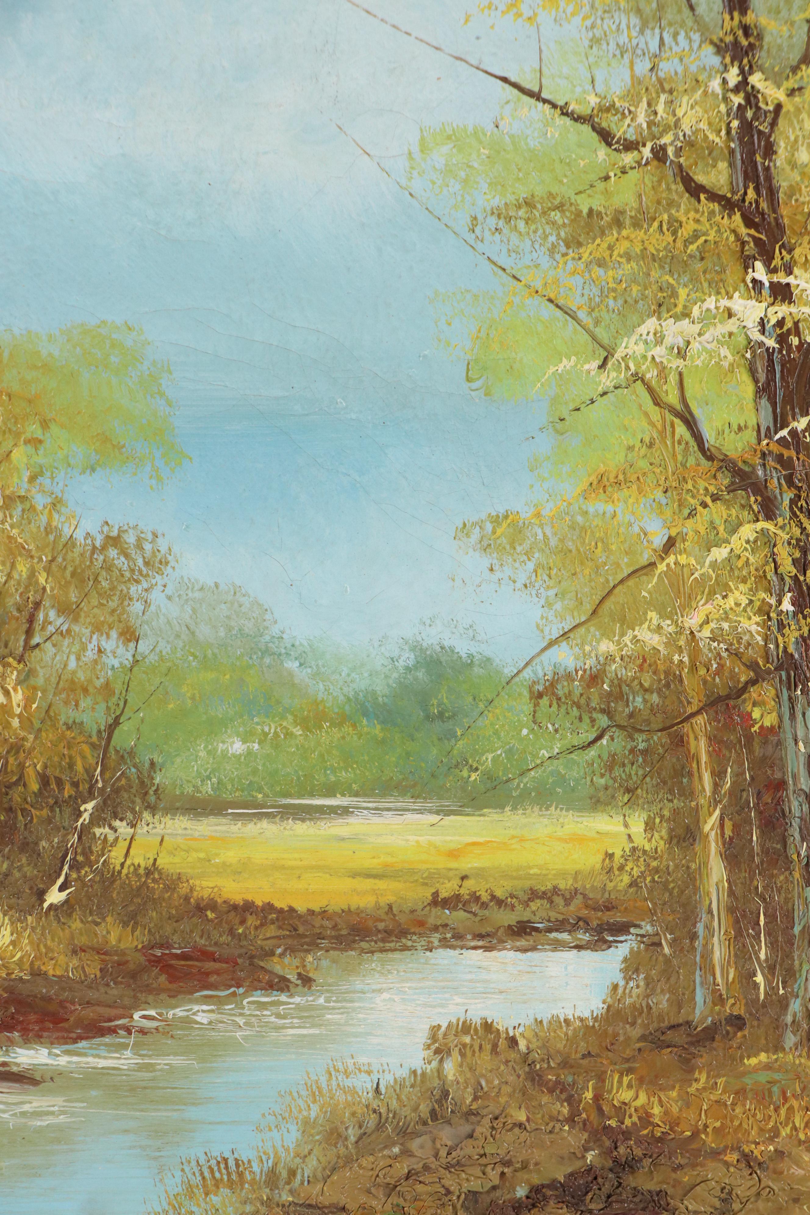 Landscape Oil Painting, Late 20th Century