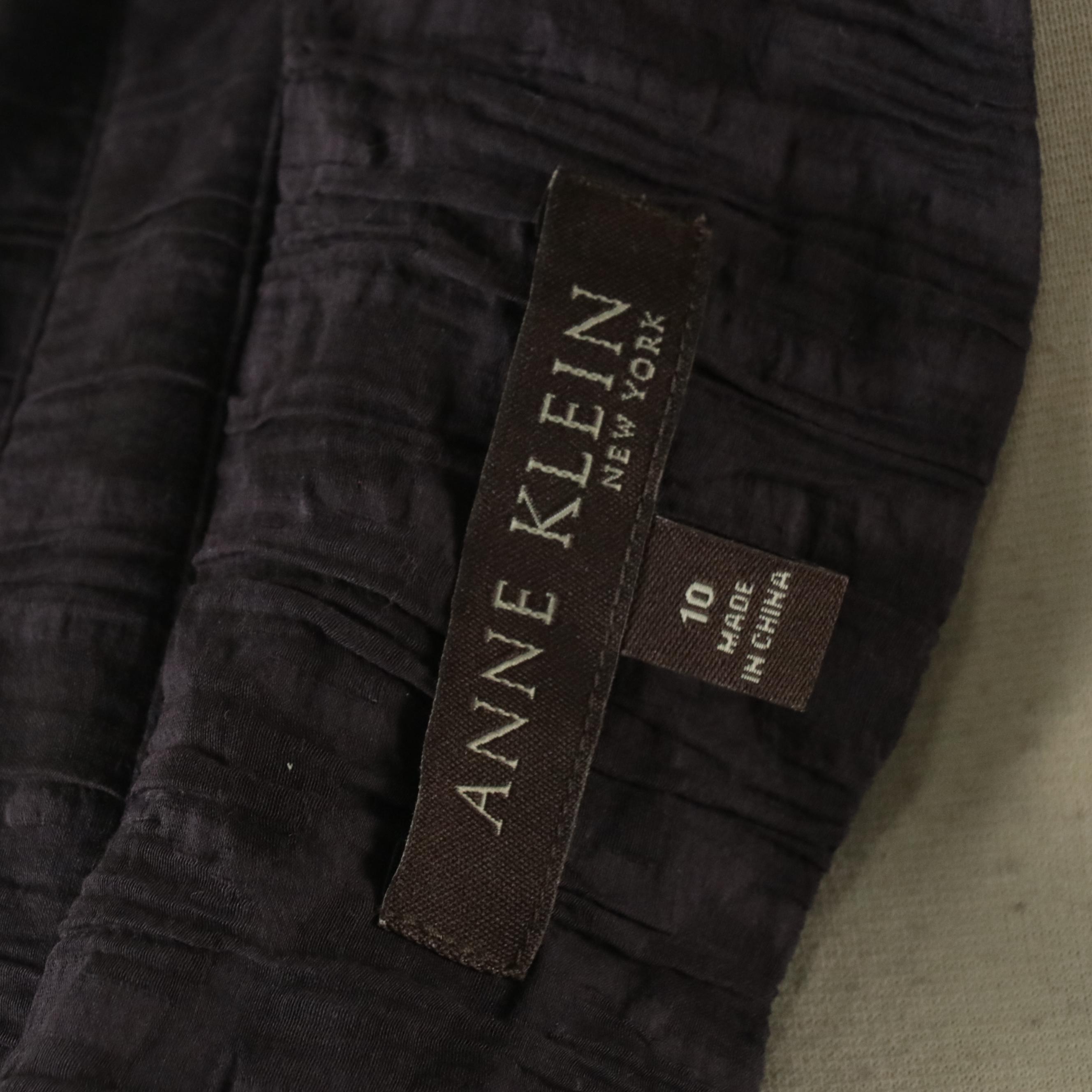 Anne Klein Cotton/Silk Belted Long Sleeve Dress with Tag and Tahari Belted Dress