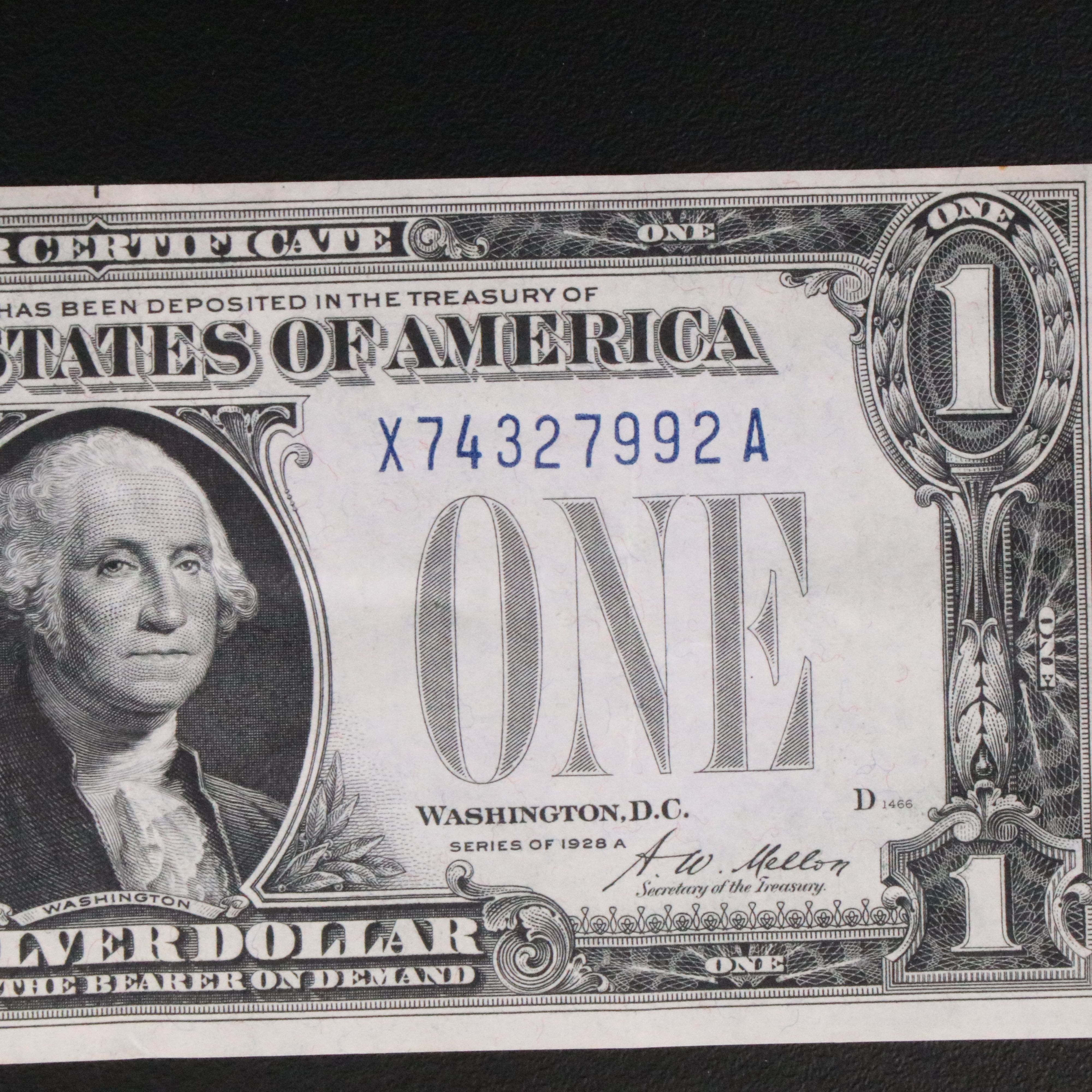 1928 A One Dollar Funny Back Silver Certificate