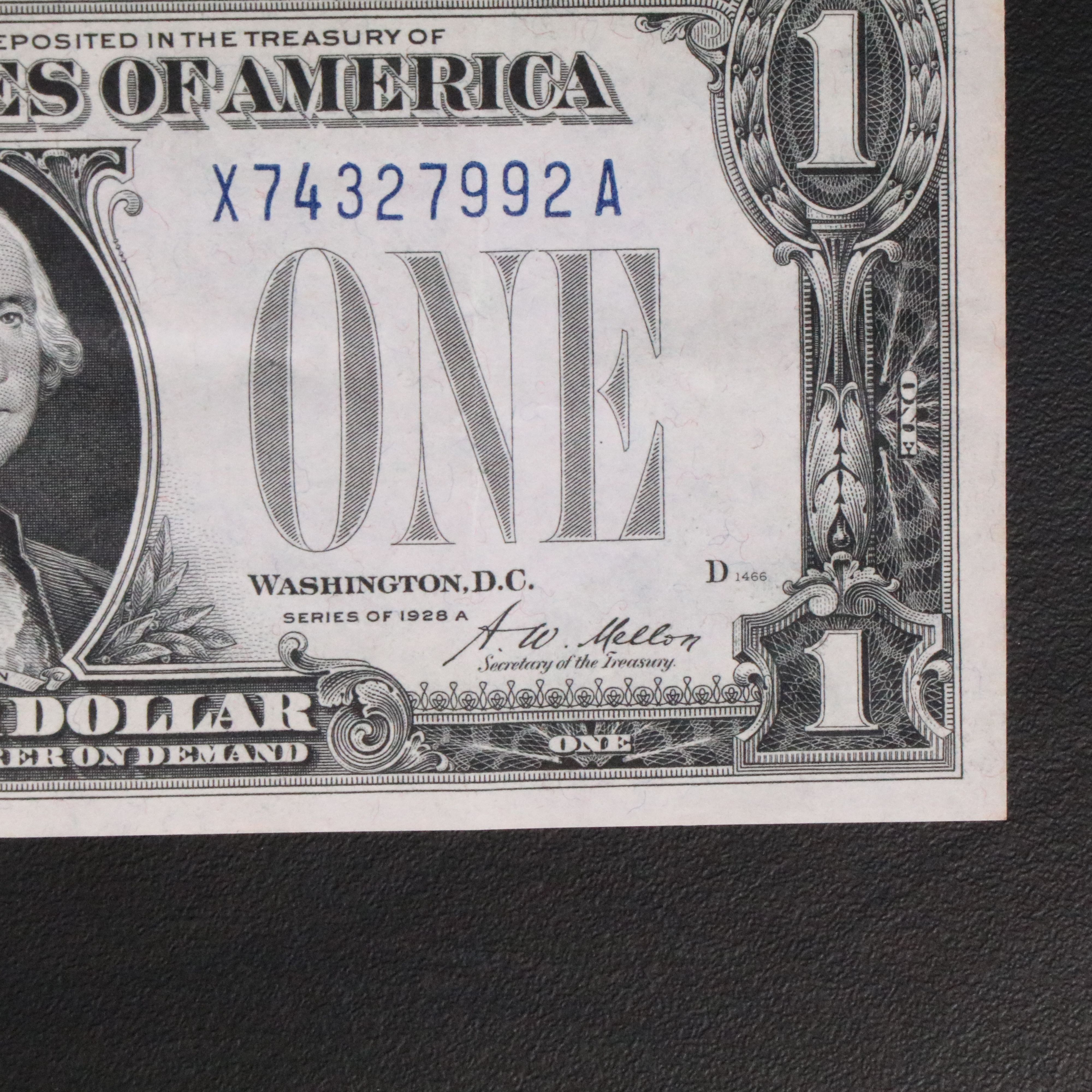 1928 A One Dollar Funny Back Silver Certificate