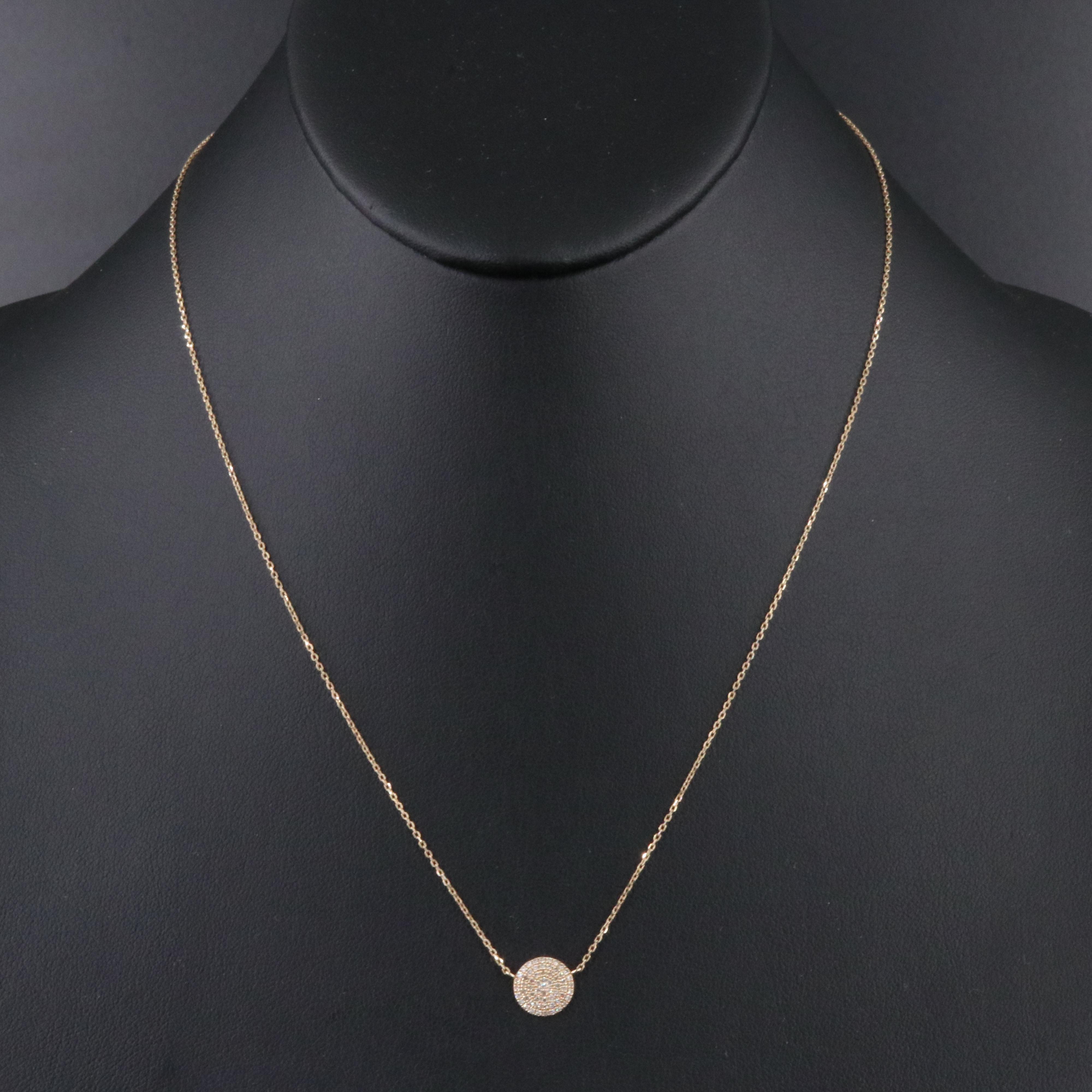 14K 0.19 CTW Diamond Necklace