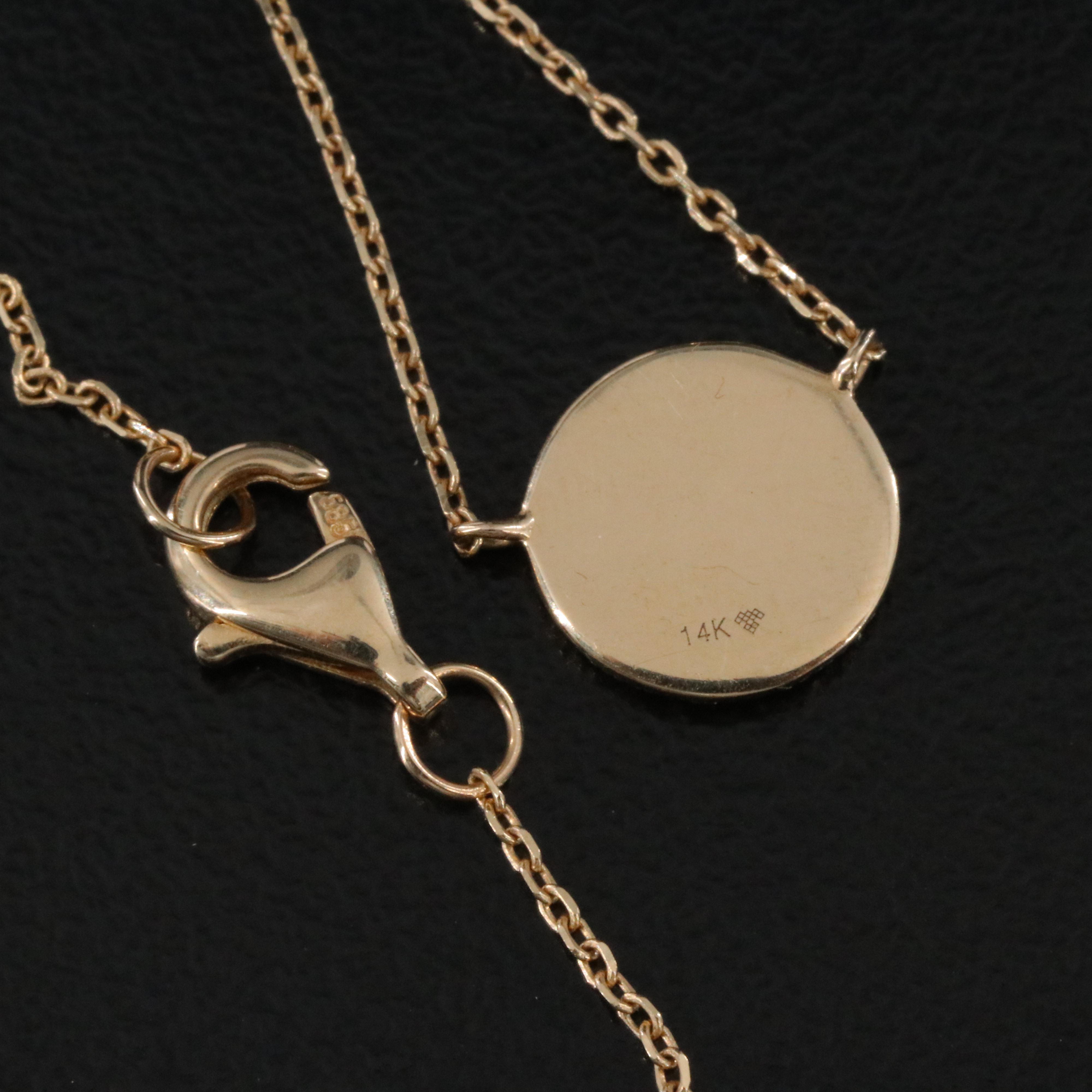 14K 0.19 CTW Diamond Necklace