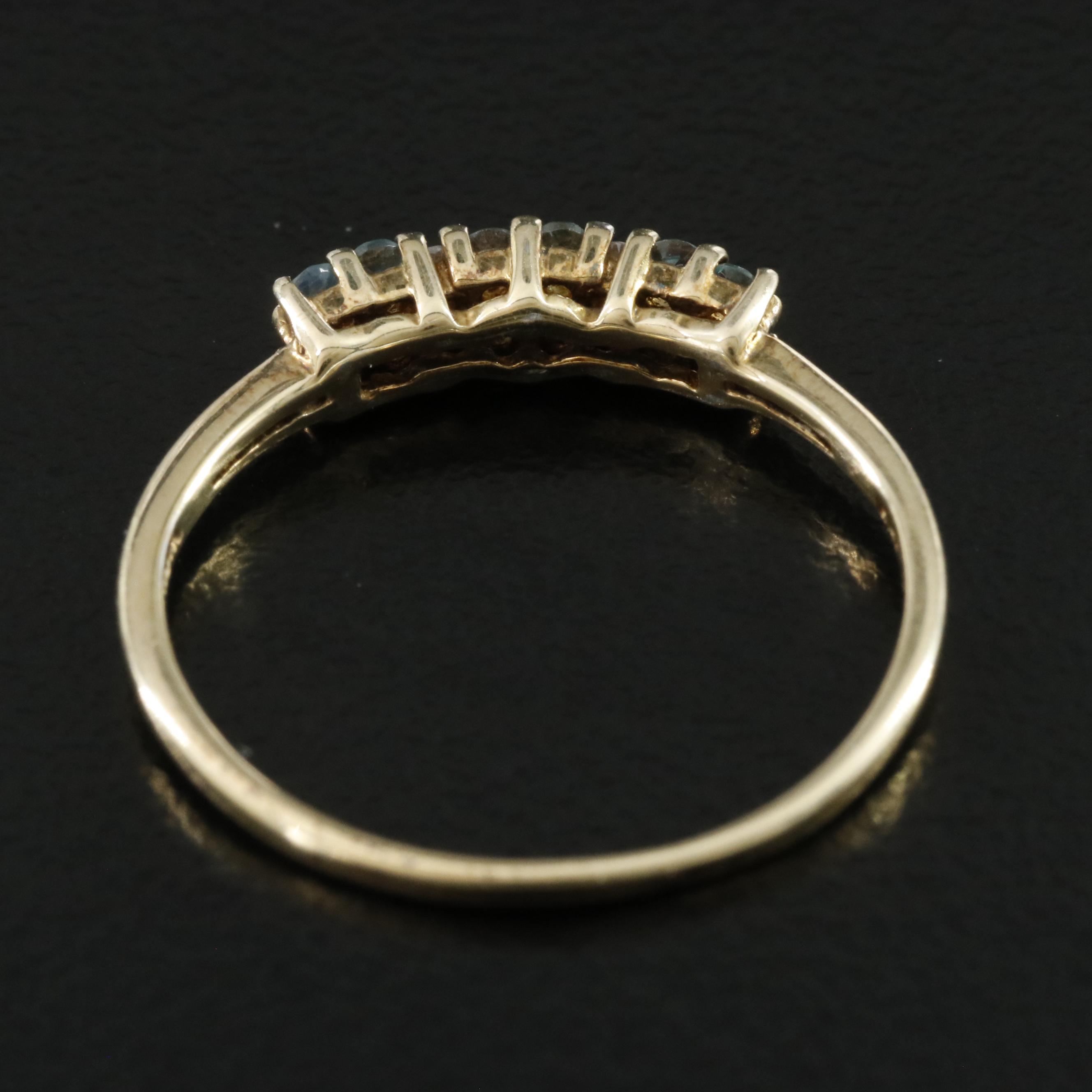 Sterling Alexandrite and Diamond Ring