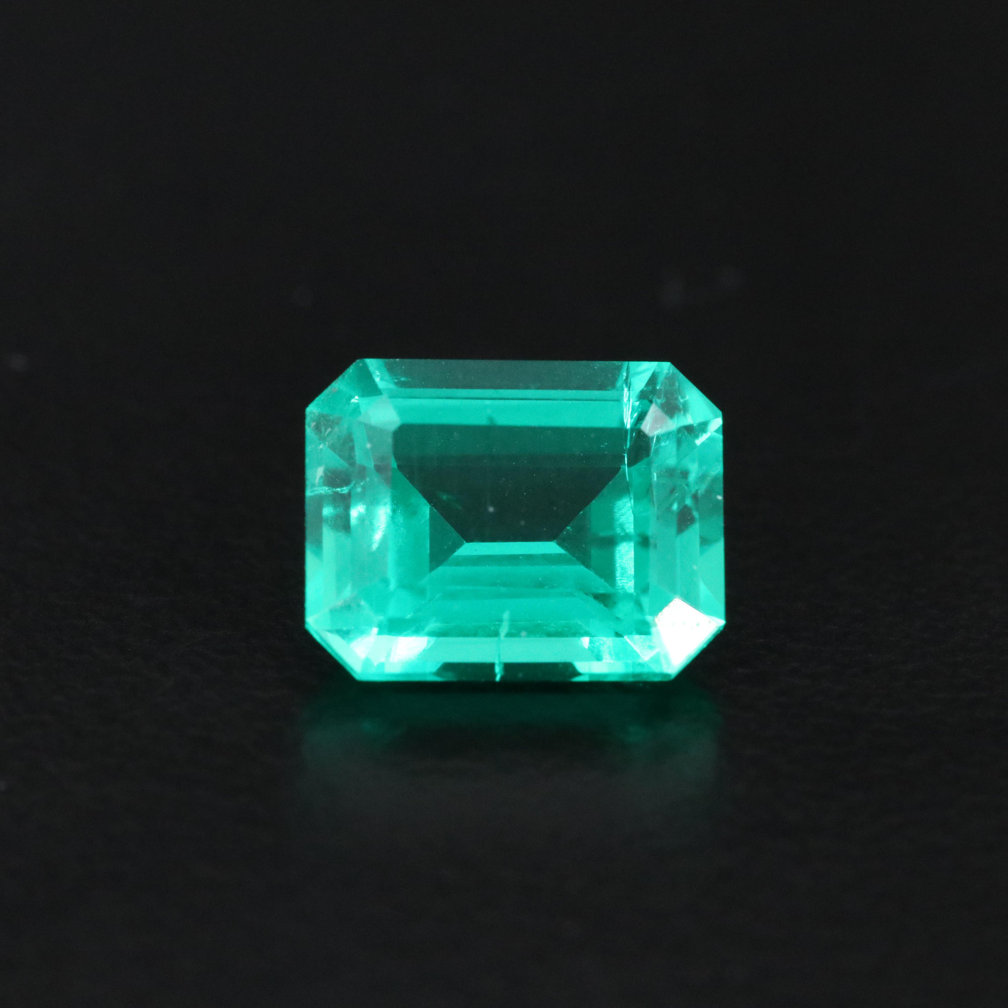 Loose 2.21 CT Lab Grown Emerald