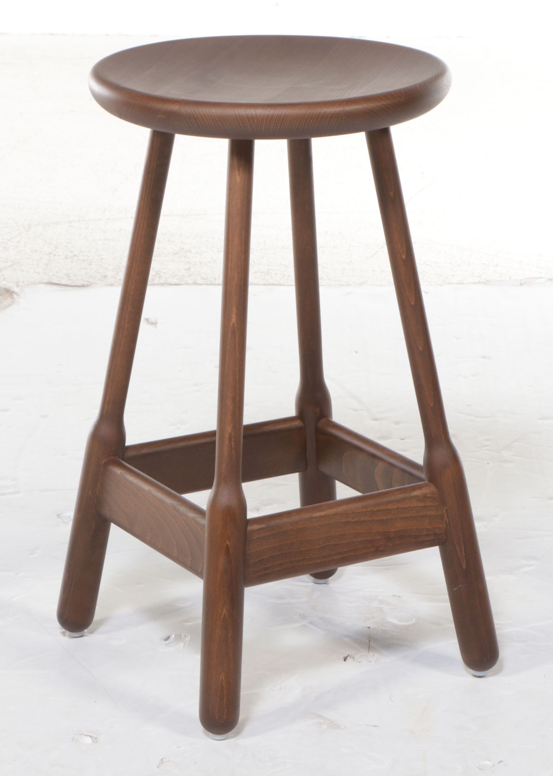 Set of Five Jake Arnold Collection "Albert" Walnut Barstools