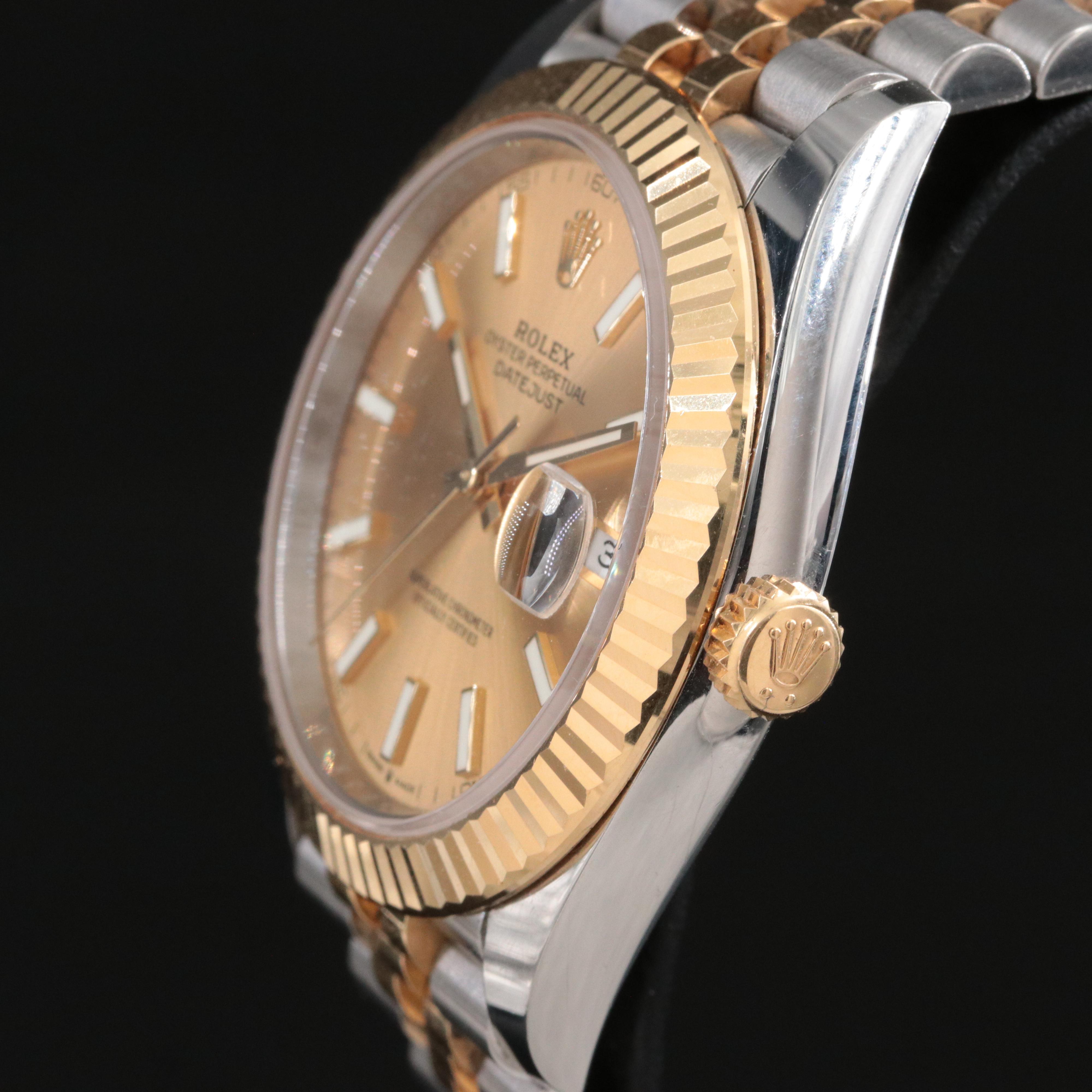 Rolex Datejust 41 Model 126333 Oyster Steel and Yellow Gold Watch