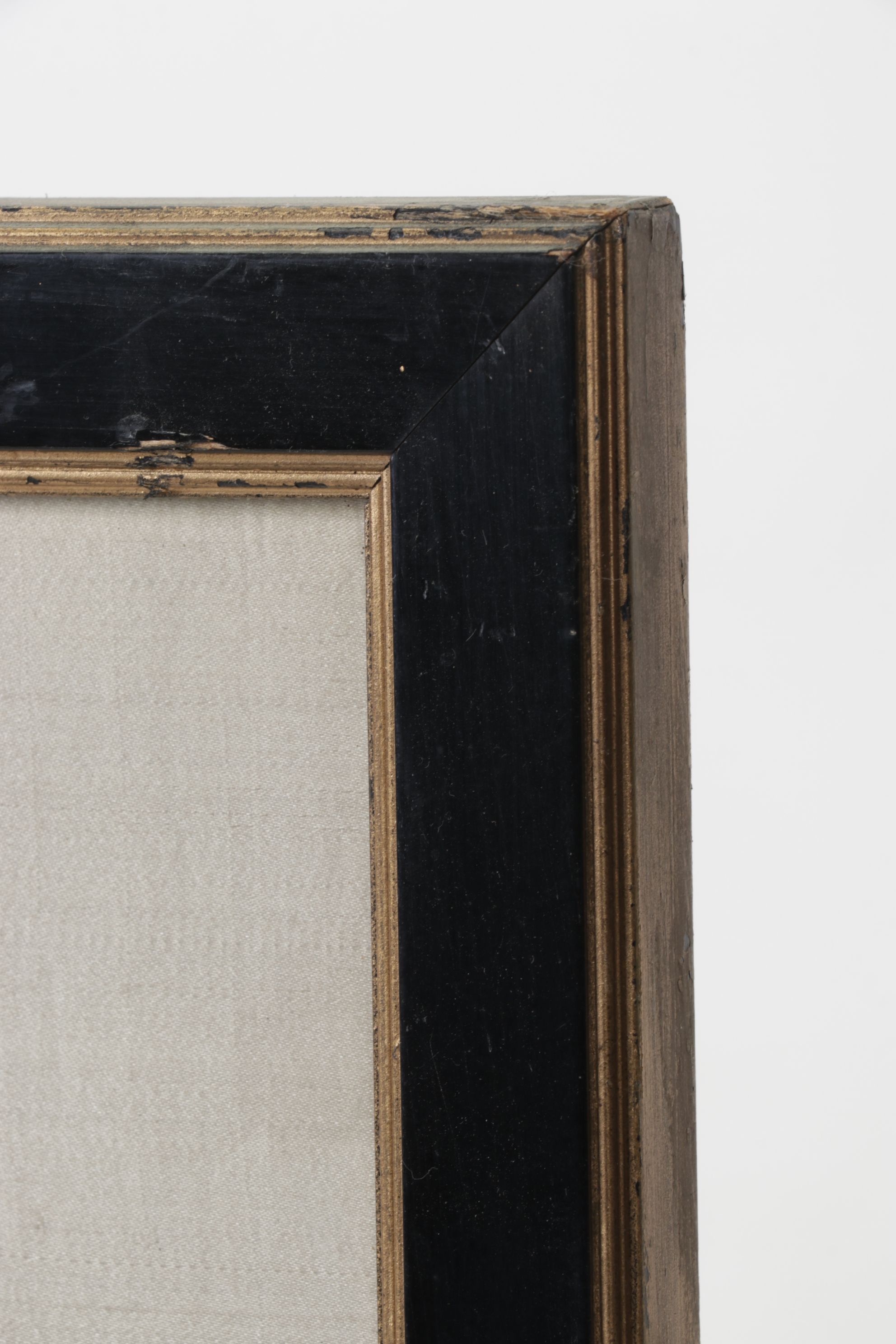 Chinese Embroidered Silk Panel of Quince Branch & Pair of Scissortail Birds