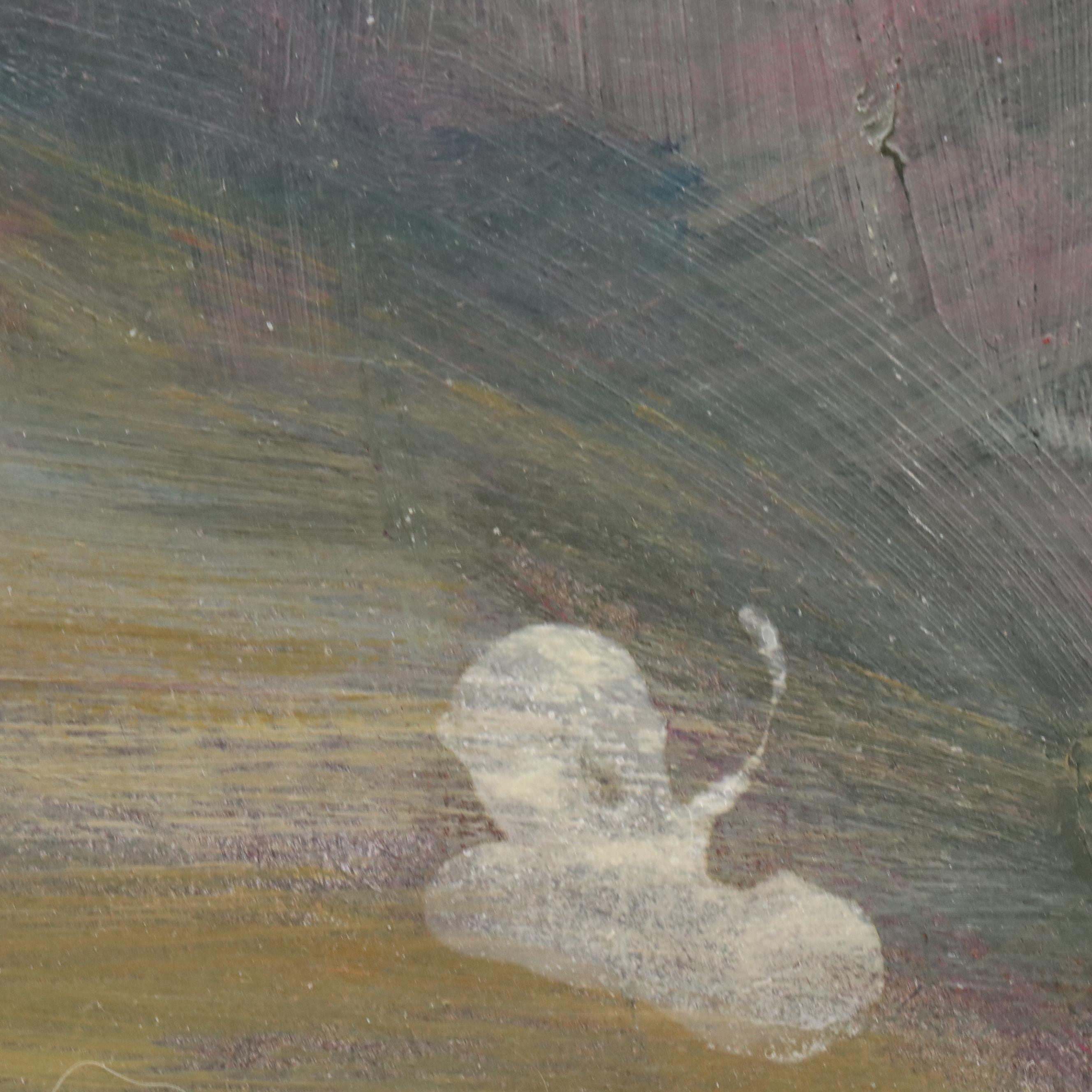 Floral Still Life Oil Painting, Late 20th Century