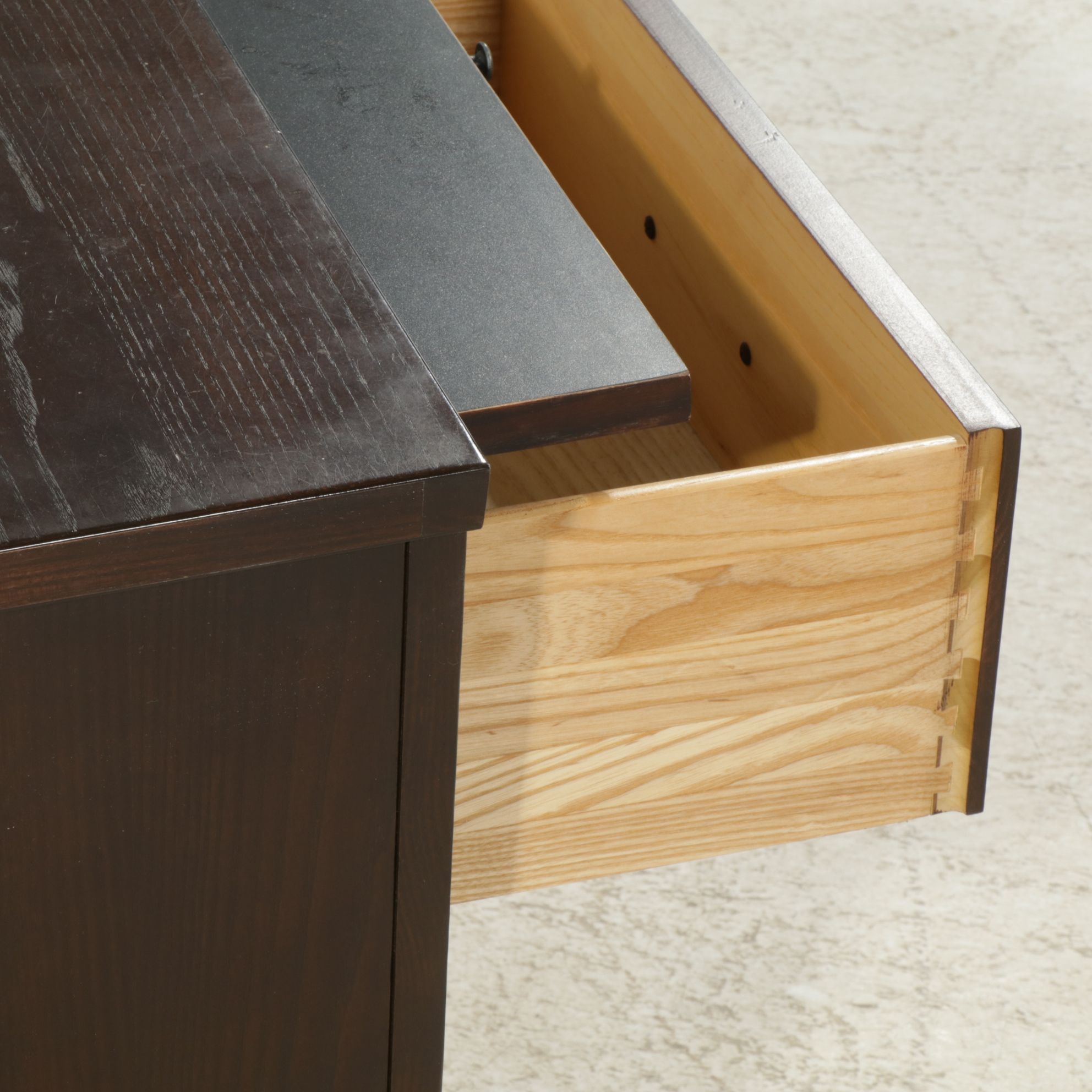 Ethan Allen "Horizons" Stained Oak Nightstand, 21st Century